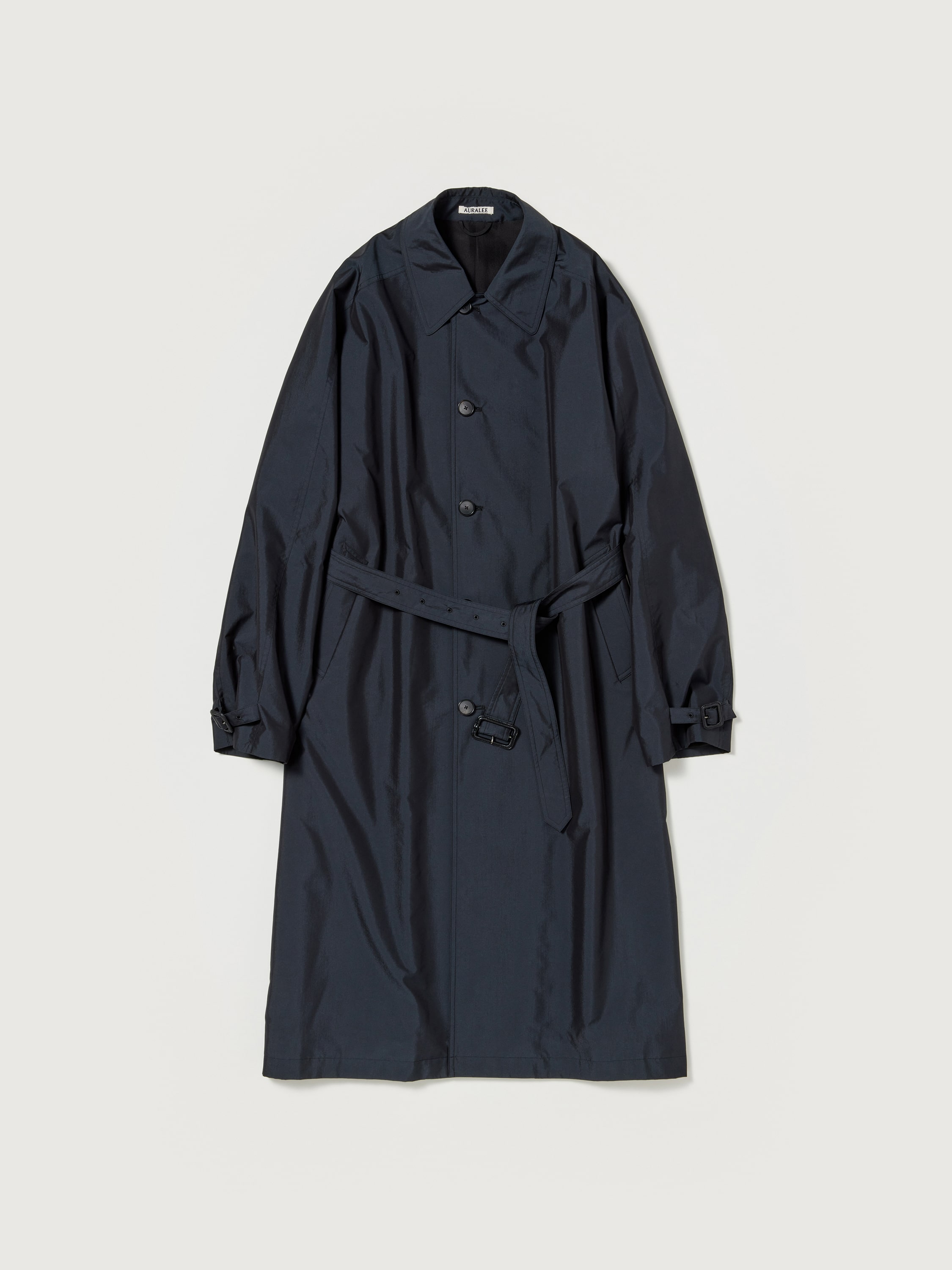 FINX POLYESTER WEATHER CHAMBRAY SOUTIEN COLLAR COAT 詳細画像 BLACK CHAMBRAY 8