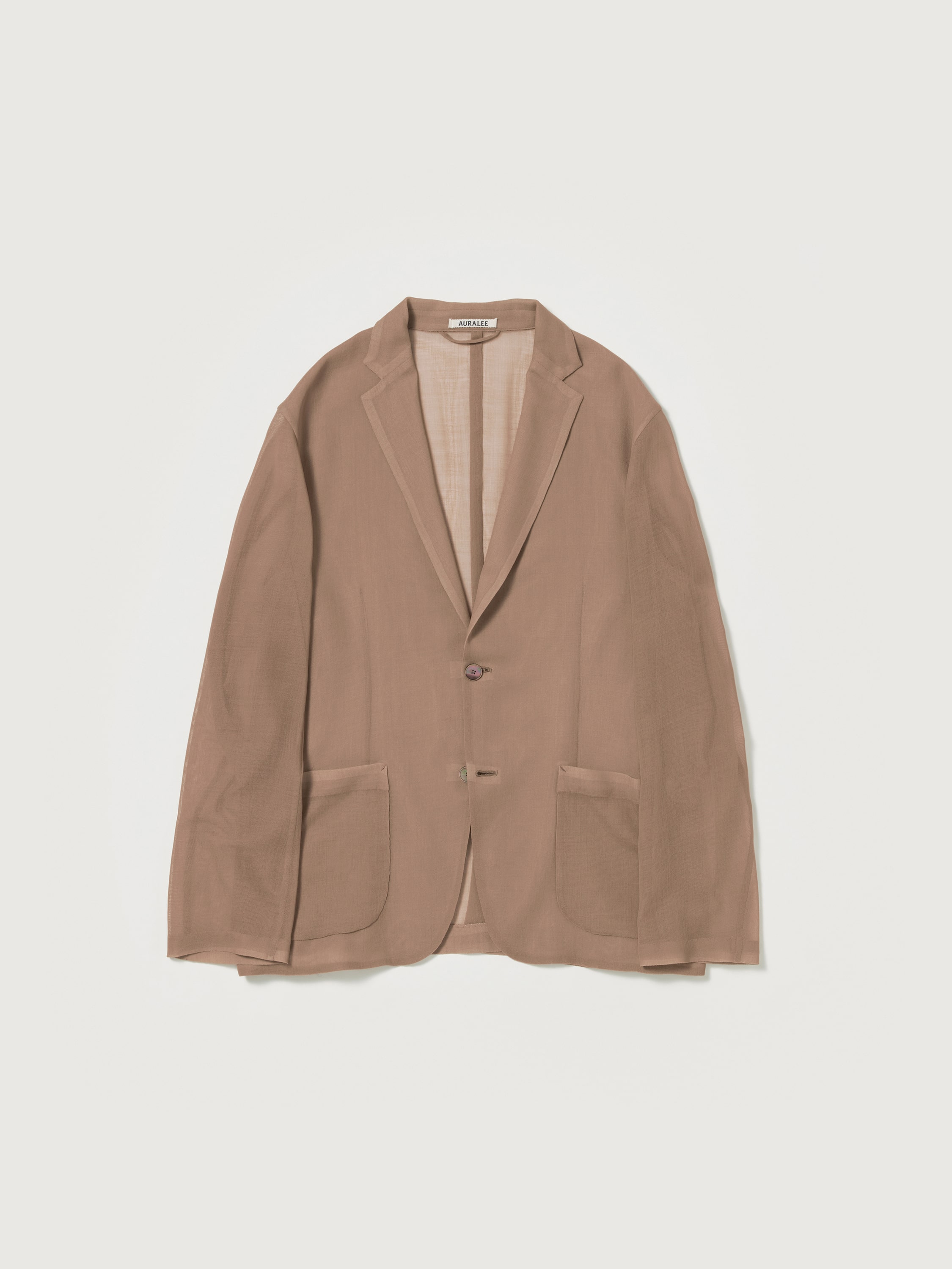 WOOL RECYCLE POLYESTER LENO SHEER JACKET - AURALEE Official Website