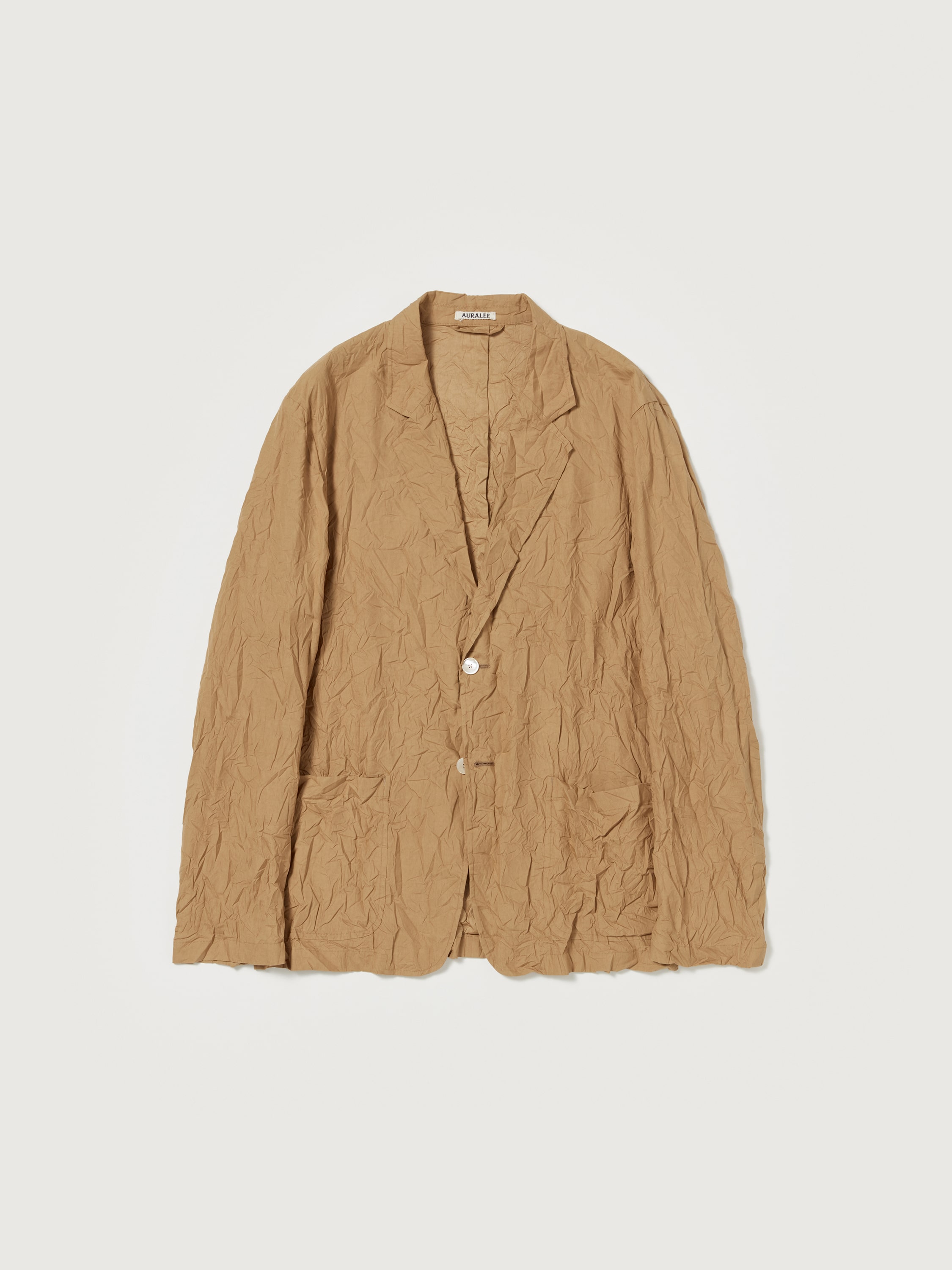 WRINKLED WASHED FINX TWILL JACKET 詳細画像 BROWN 5