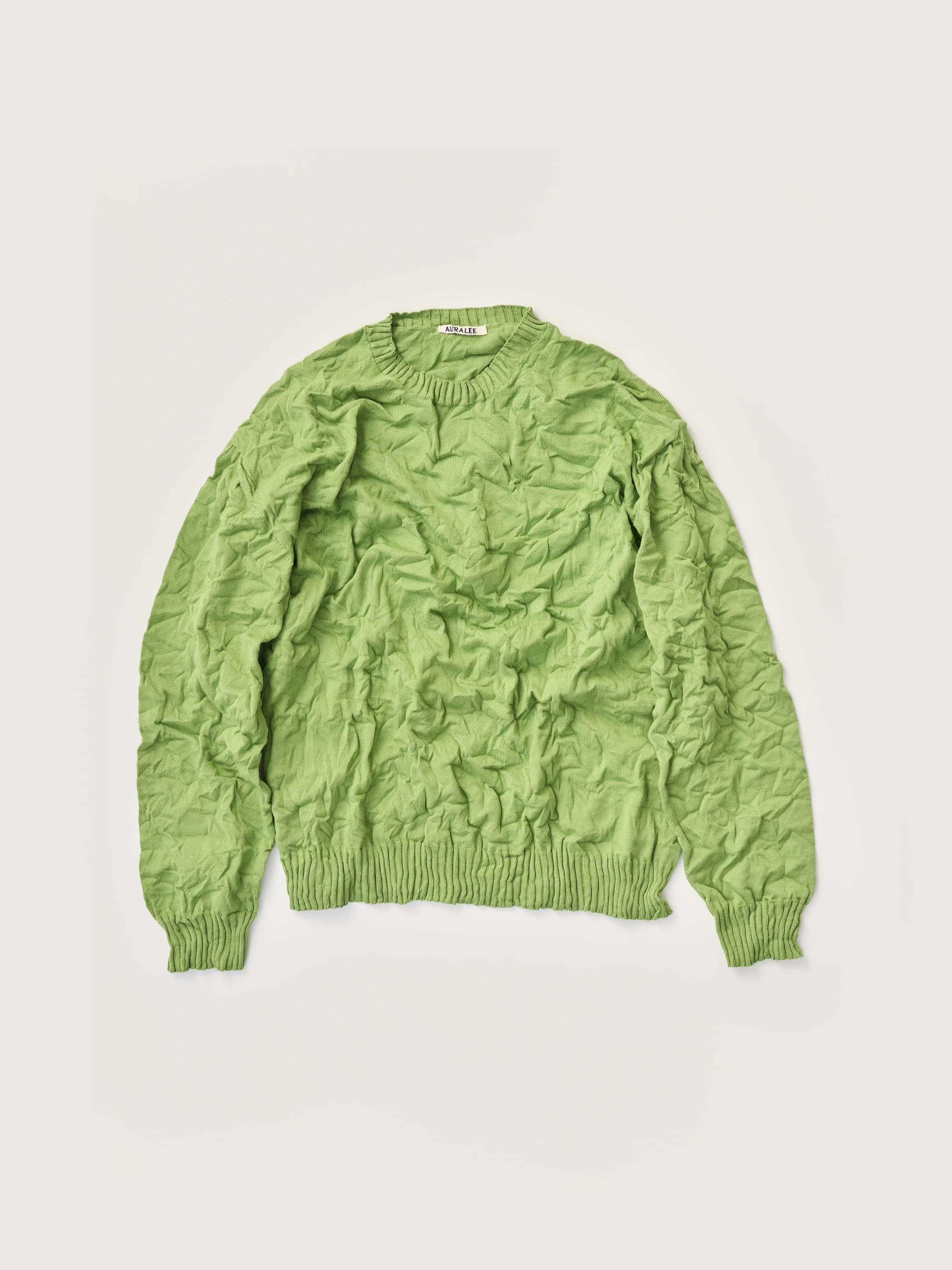 WRINKLED DRY COTTON KNIT P/O - AURALEE Official Website