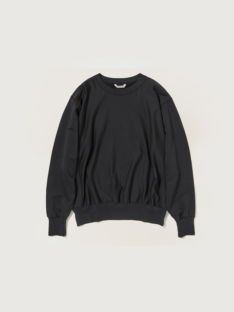 Auralee High Gauge Sheer Rib Long Sleeve Tee in Navy main image 1