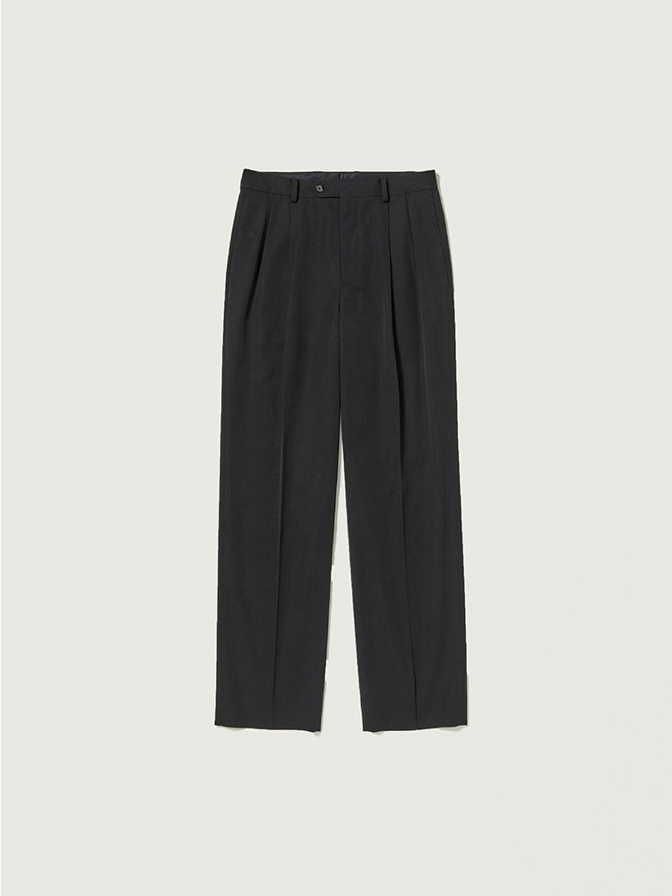 LIGHT WOOL MAX GABARDINE TWO-TUCK SLACKS - AURALEE