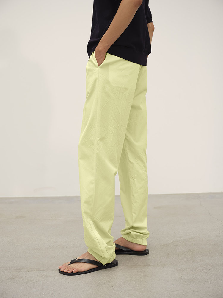 HIGH COUNT WOOL POPLIN PANTS