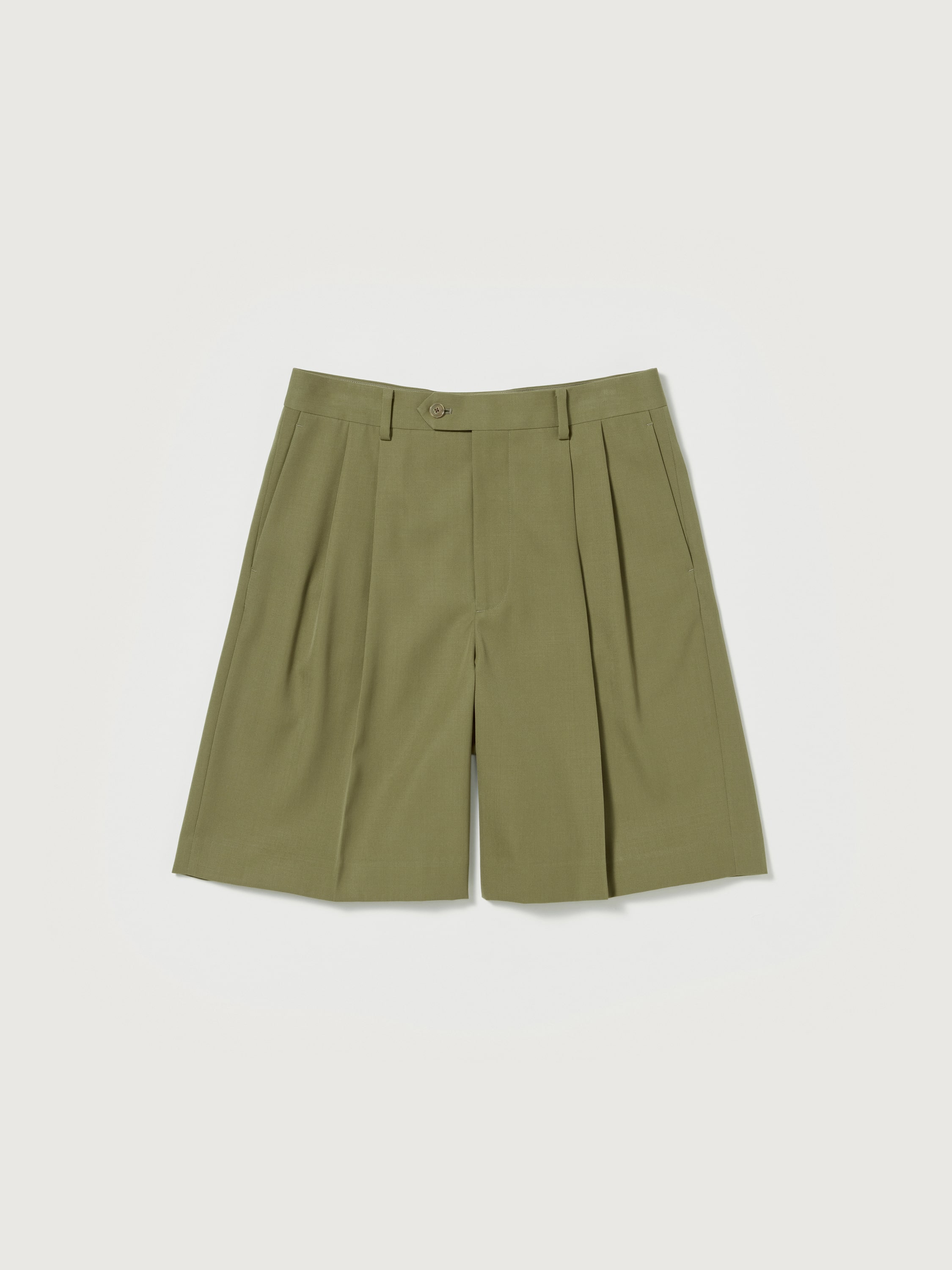 Wool Gabardine Shorts