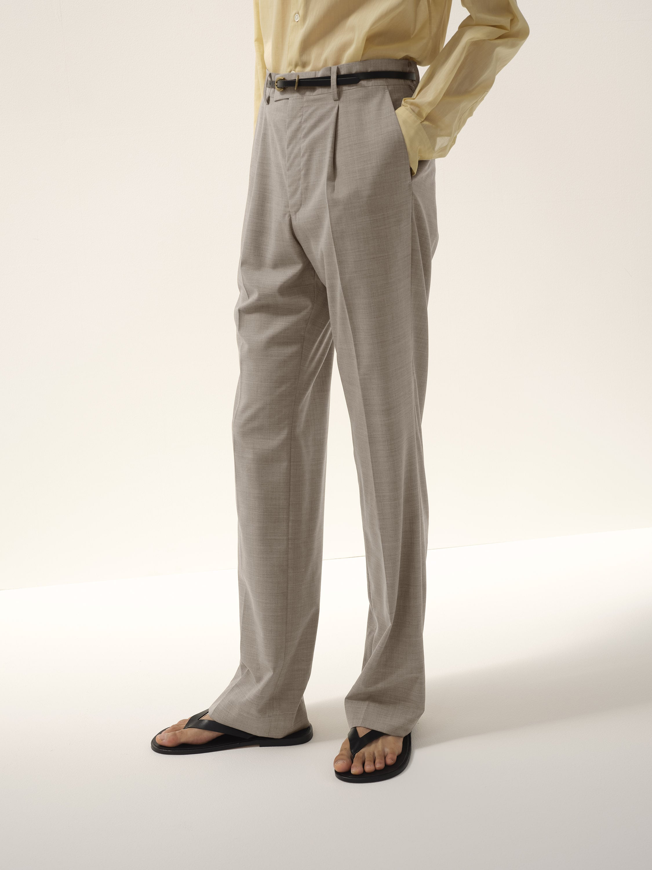 SUPER FINE TROPICAL WOOL SLACKS - AURALEE Official Website