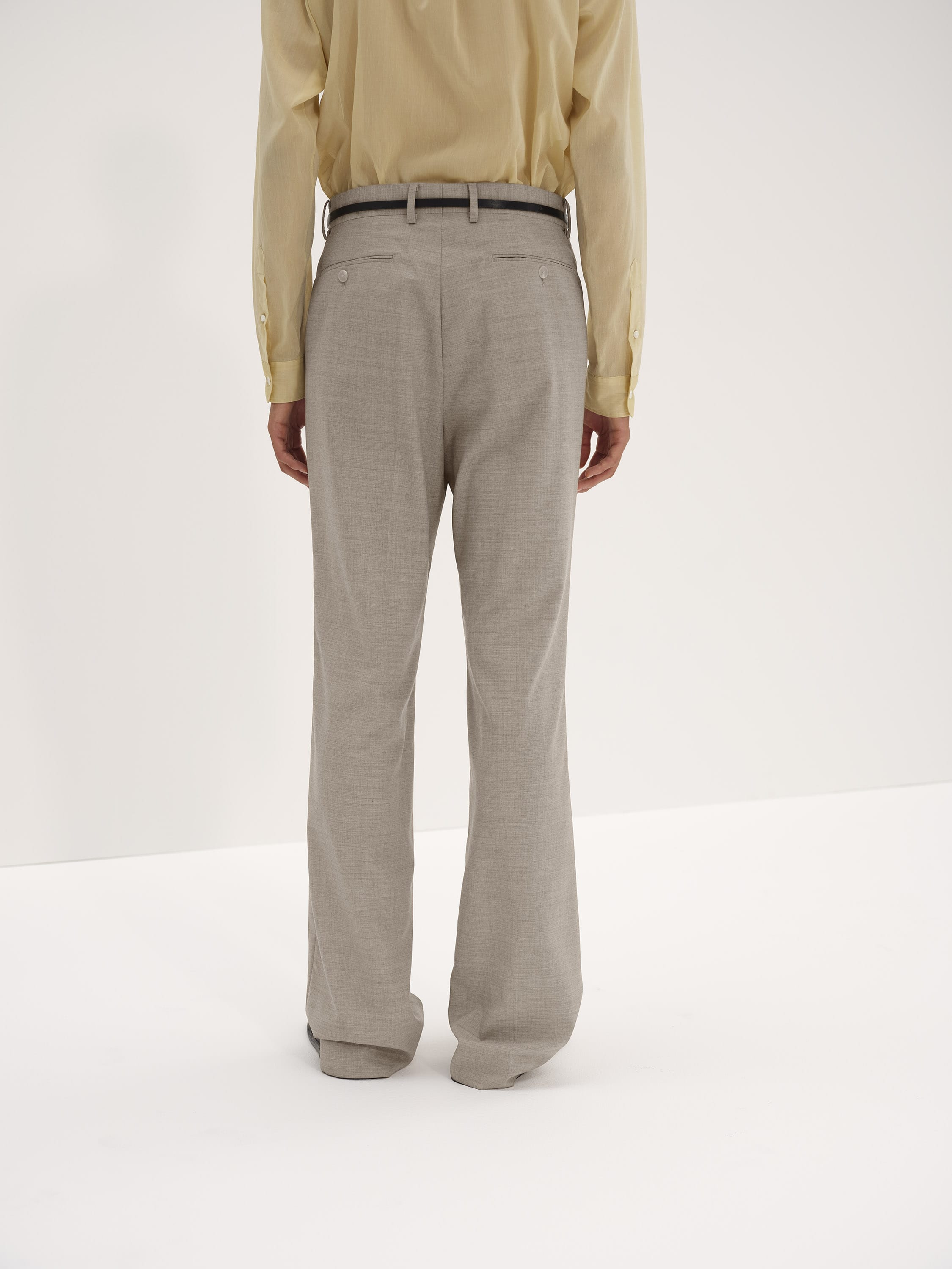 SUPER FINE TROPICAL WOOL SLACKS 詳細画像 TOP GRAY BEIGE 4