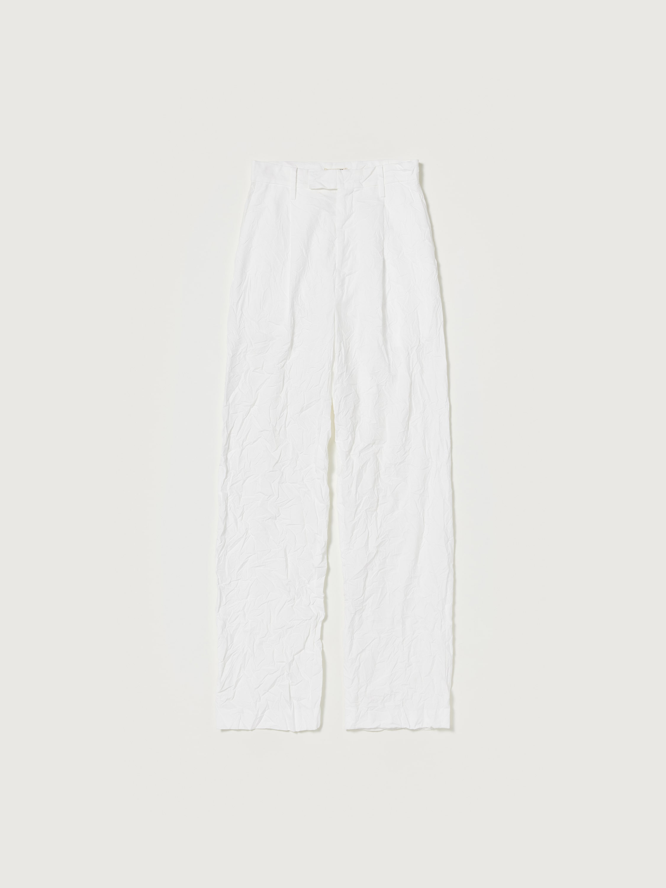 WRINKLED WASHED FINX TWILL PANTS