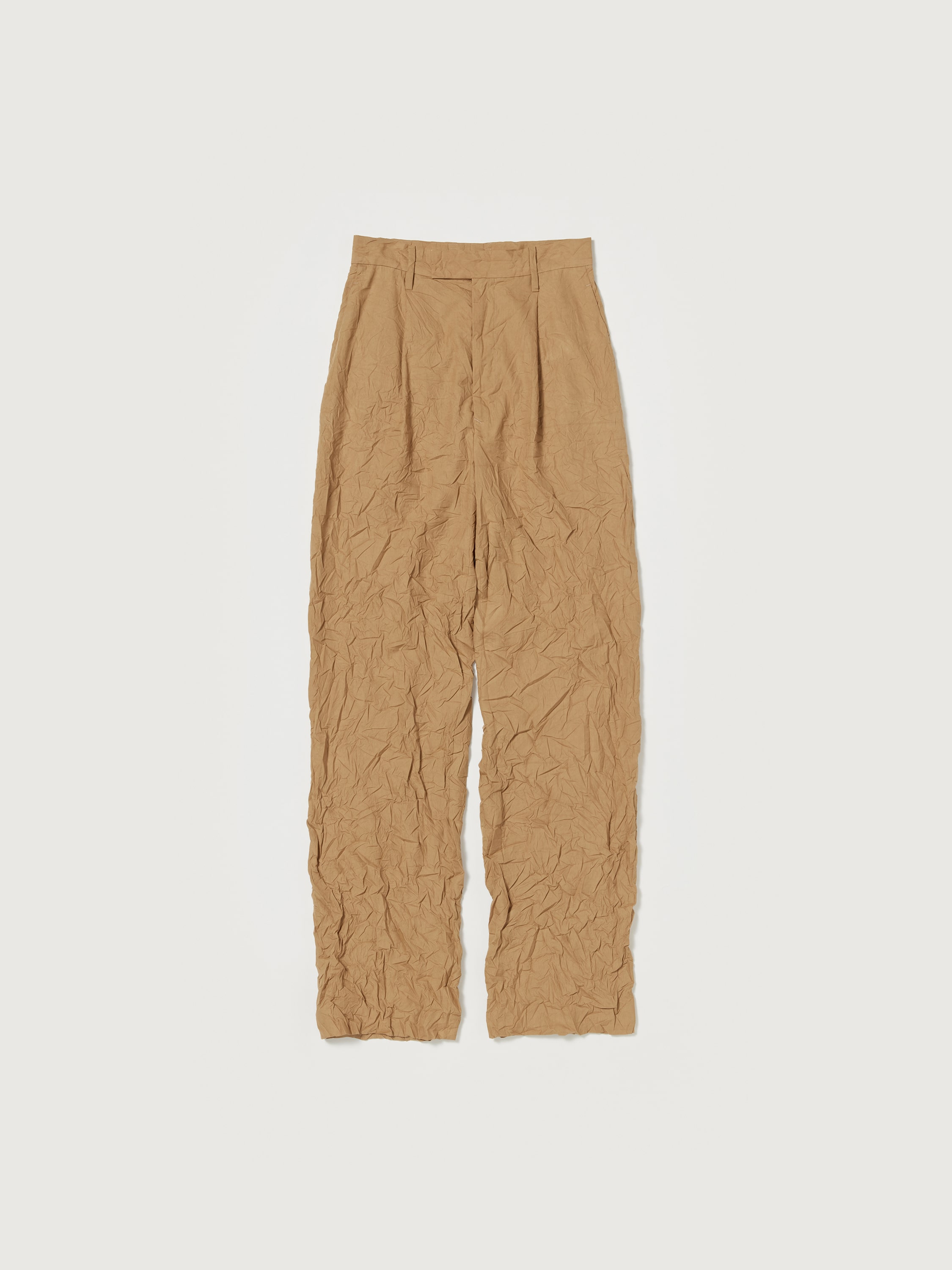 WRINKLED WASHED FINX TWILL PANTS 詳細画像 BROWN 4