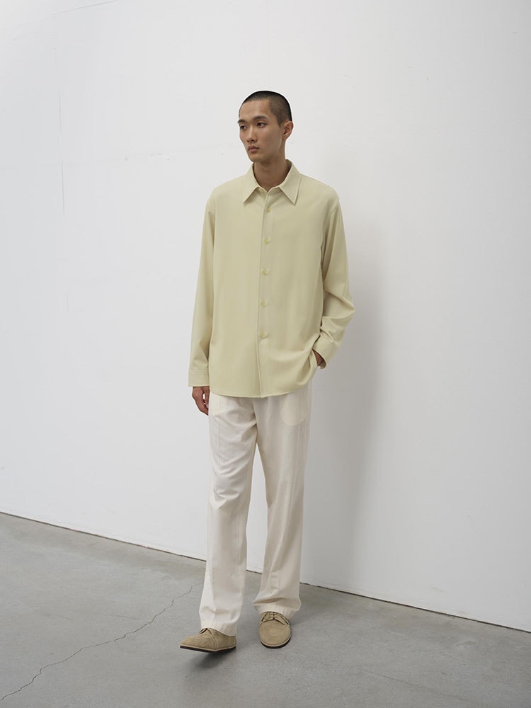 WASHED FINX TWILL BIG SHIRT - AURALEE Official Website