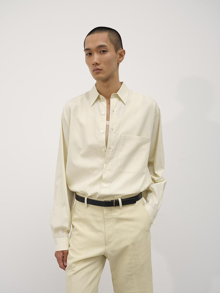 WASHED FINX TWILL BIG SHIRT