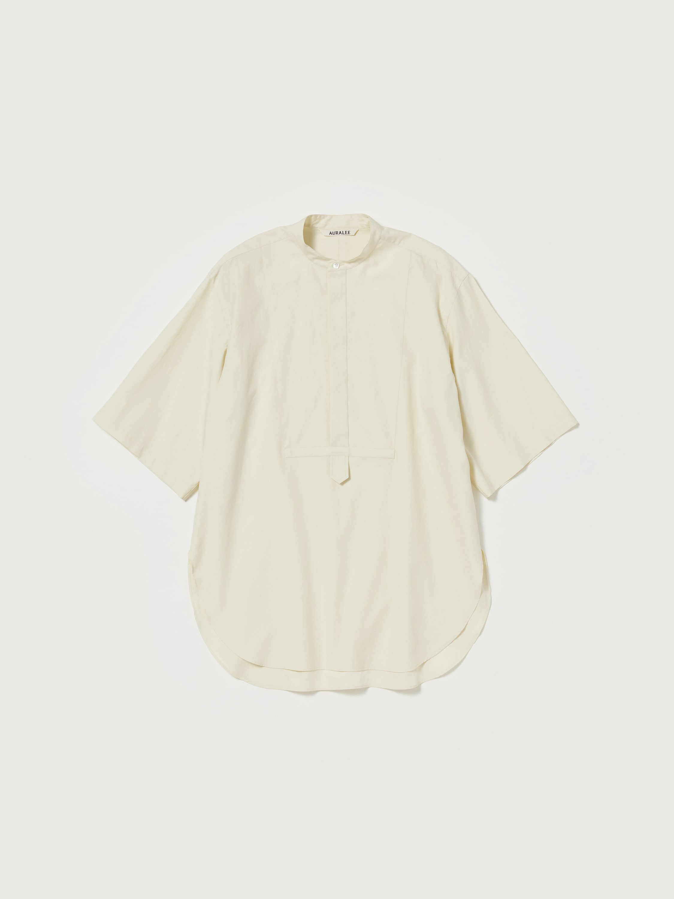 WASHED FINX TWILL HALF SLEEVED P/O SHIRT - AURALEE Official Website