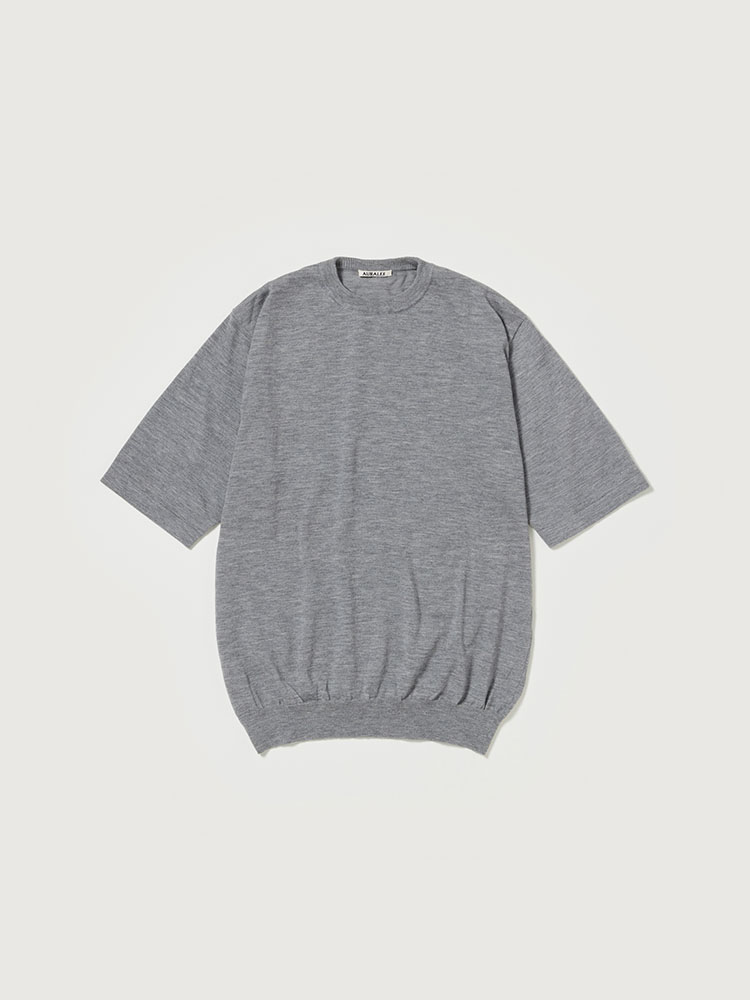 CASHMERE HARD TWIST KNIT TEE - AURALEE Official Website