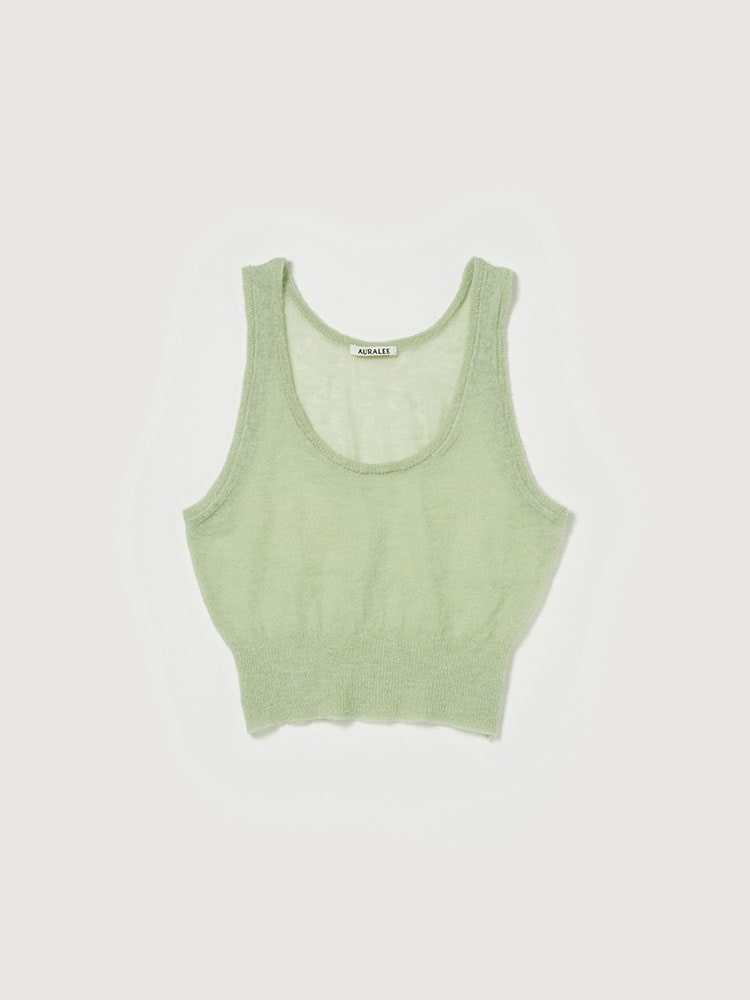 KID MOHAIR SHEER KNIT TANK - AURALEE Official Website