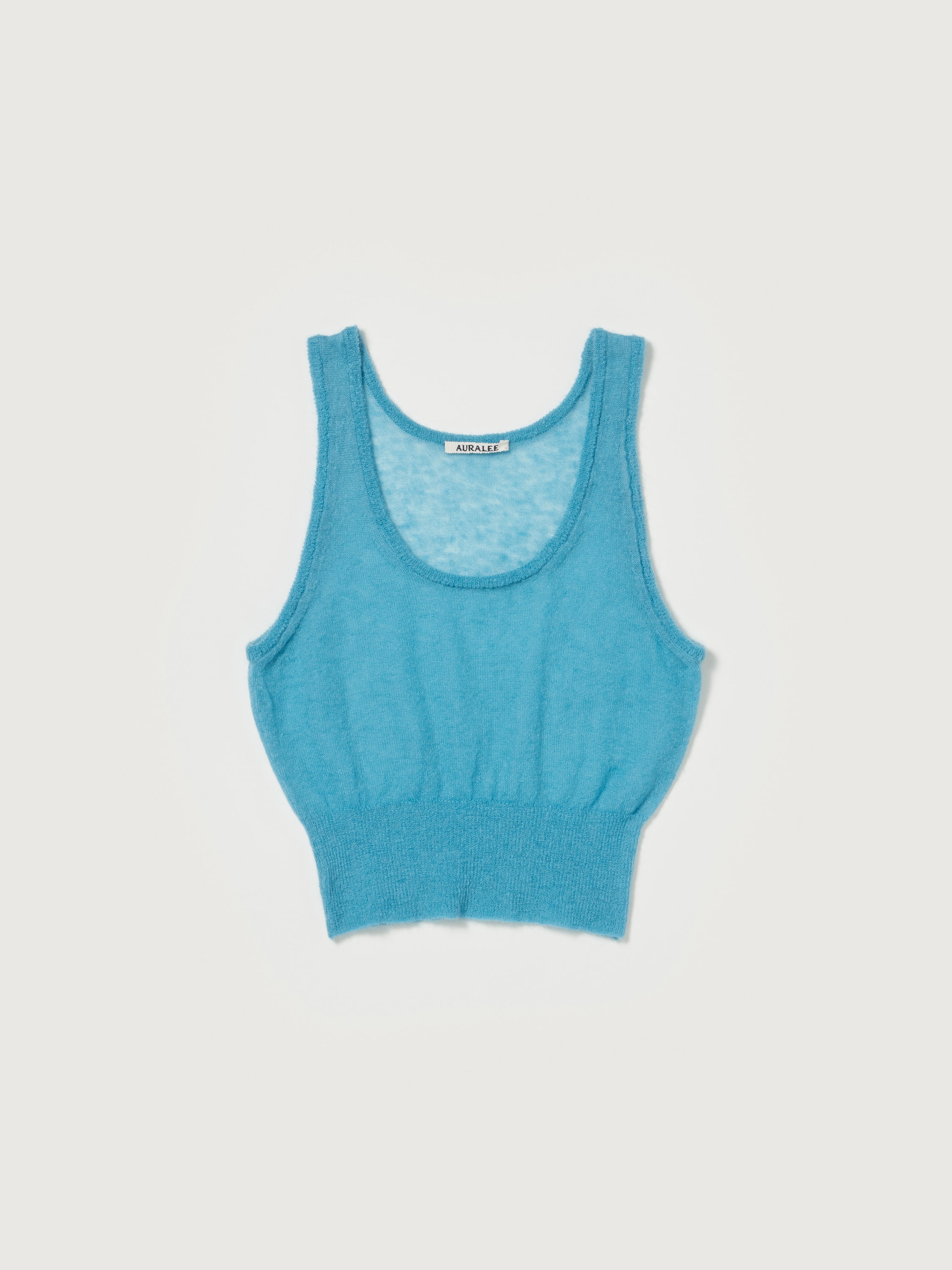 KID MOHAIR SHEER KNIT TANK 詳細画像 TURQUOISE BLUE 1