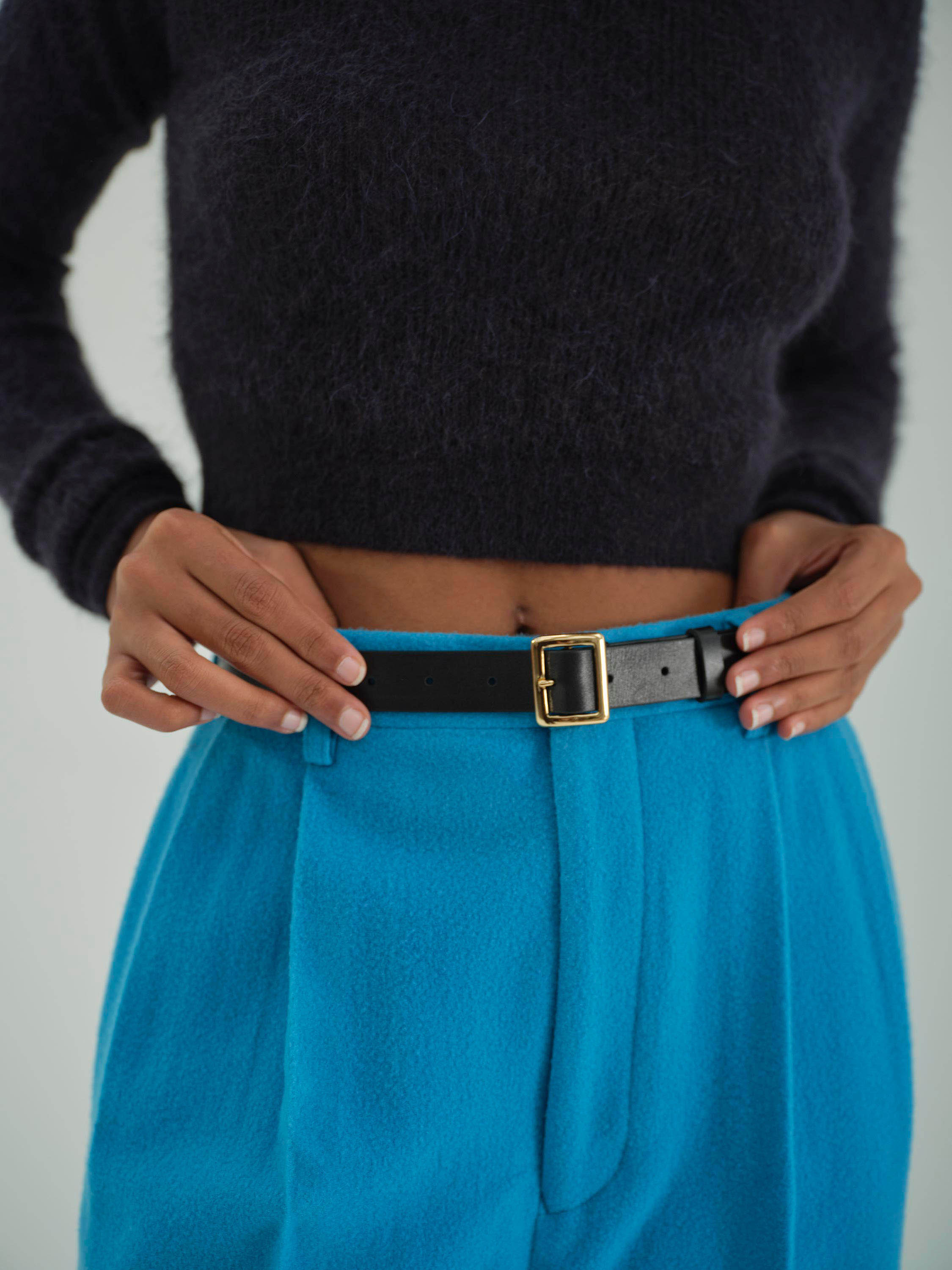 SQUARE BUCKLE BELT 詳細画像 BLACK 2