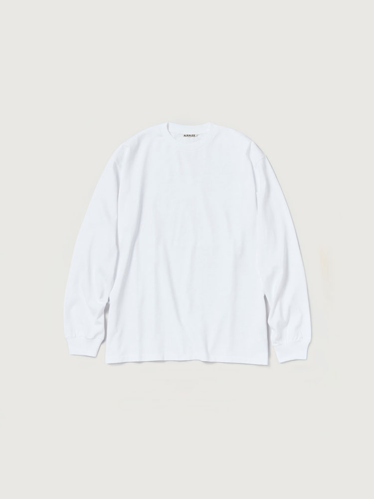 LUSTER PLAITING L/S TEE - AURALEE Official Website