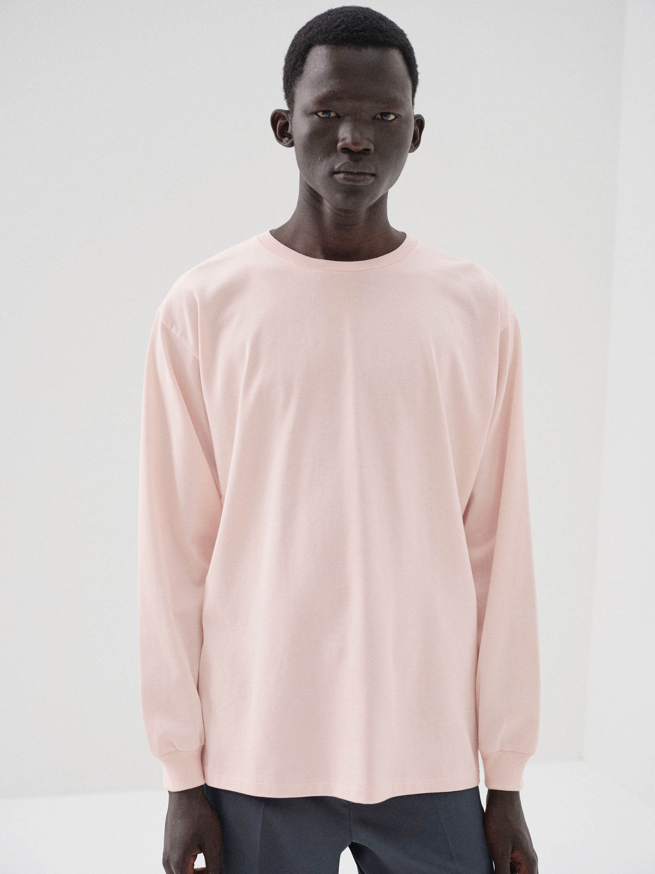 LUSTER PLAITING L/S TEE 詳細画像 PALE PINK 2