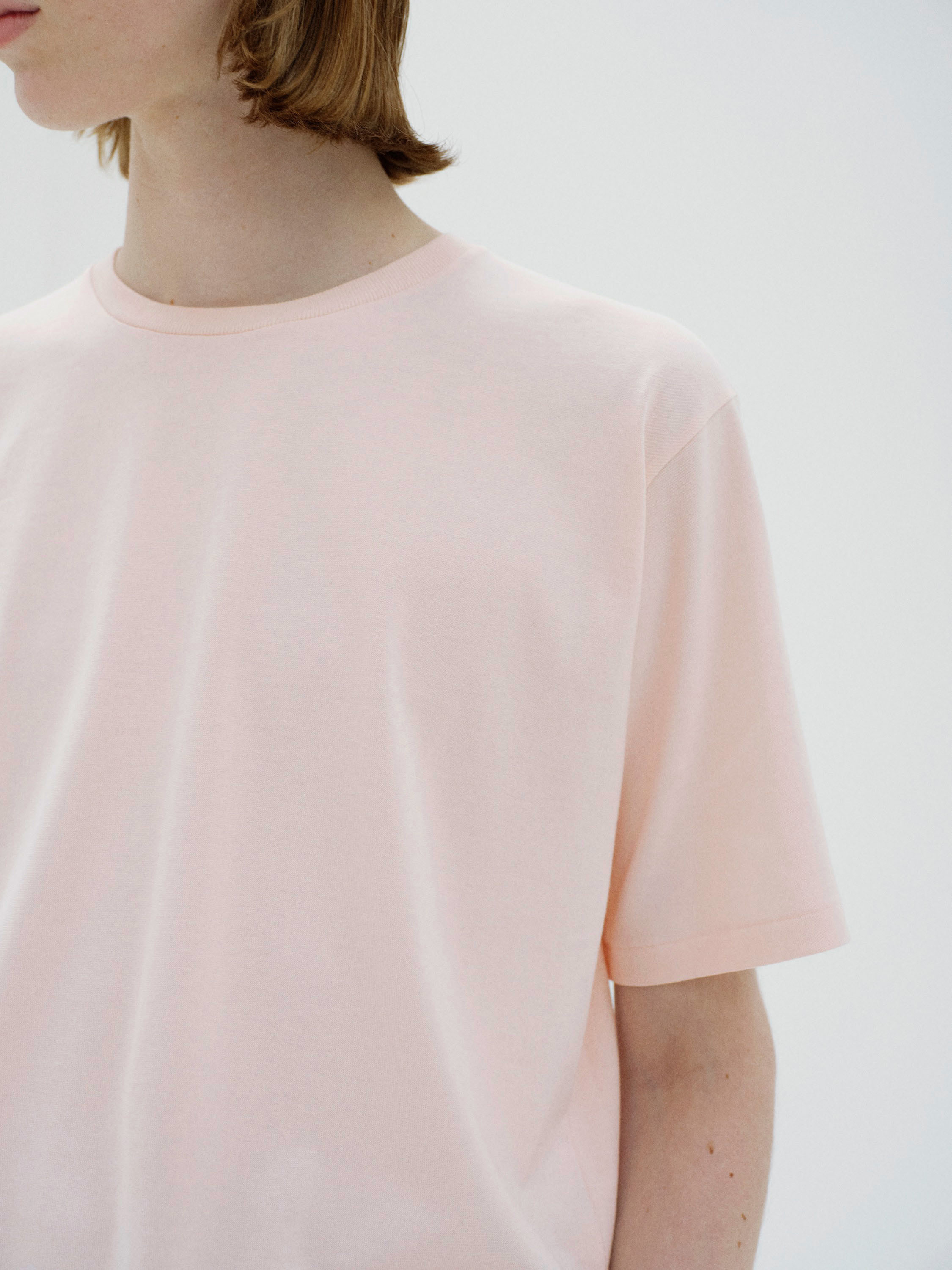 LUSTER PLAITING TEE 詳細画像 PALE PINK 2