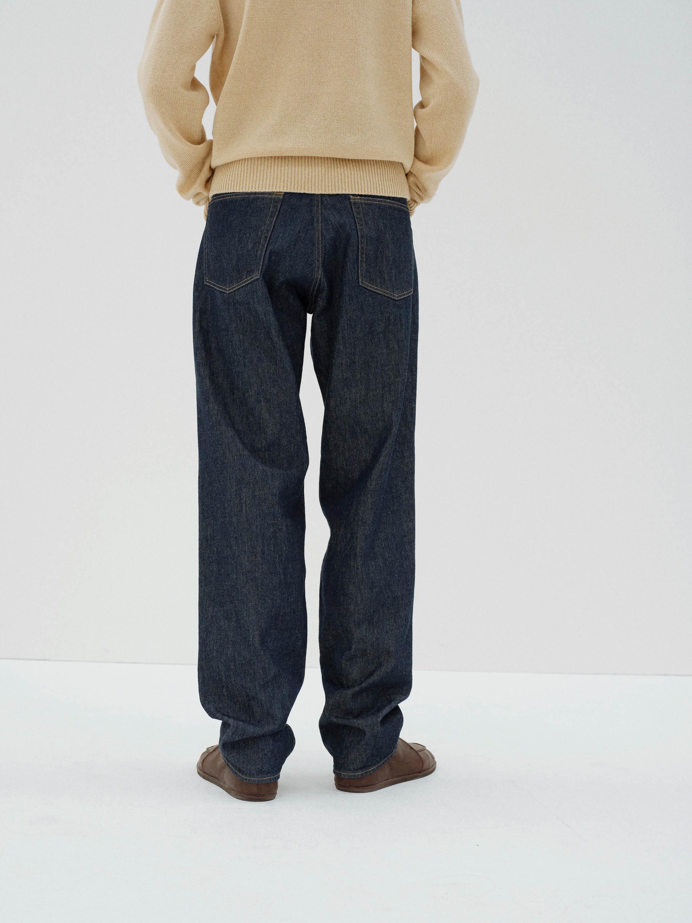 パンツ AURALEE HARD TWIST DENIM WIDE SLACKS Auralee Hard Twist Denim Wide Pants Indigo