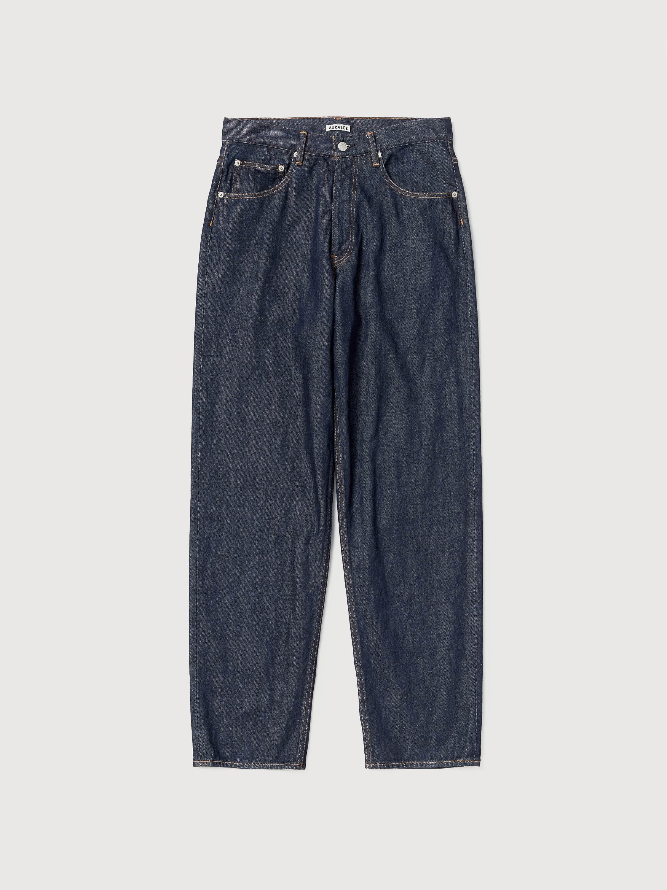 新品25ss AURALEE SELVEDGE DENIM WIDE PANTS Namu Shop - Auralee Selvedge Light Denim Wide Pants - Indigo