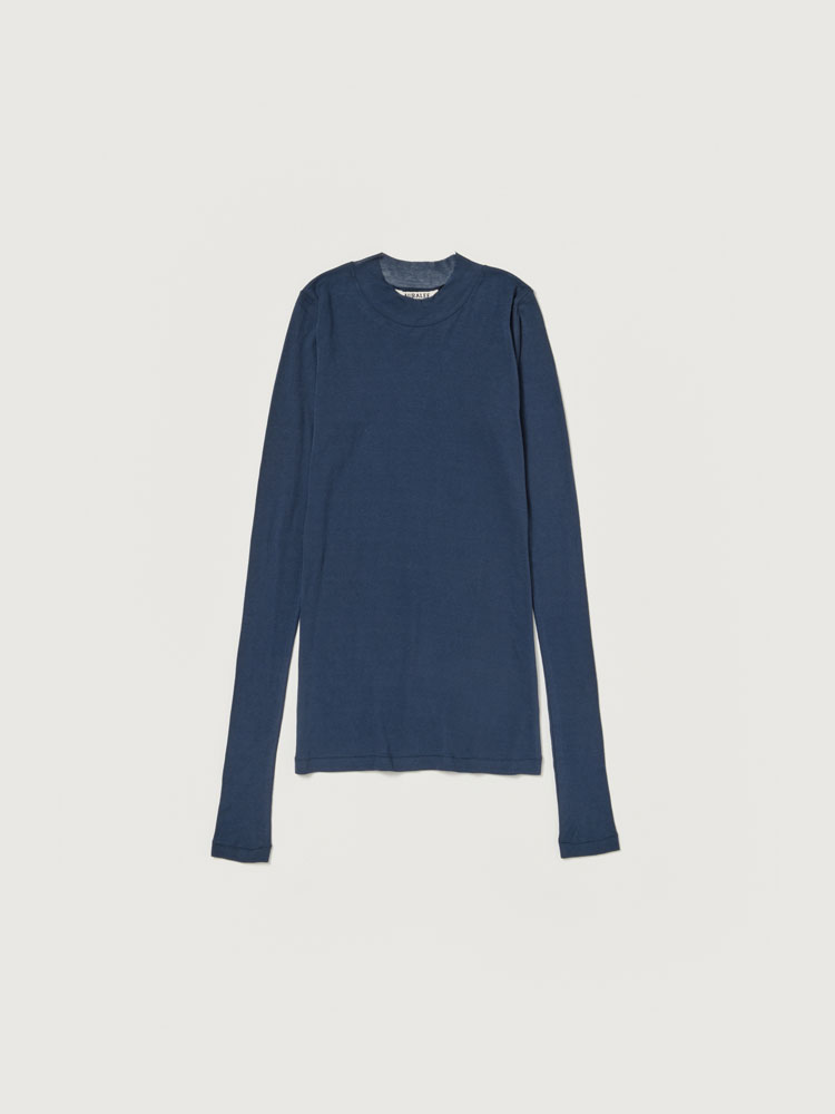 SUPER HIGH GAUGE SHEER RIB L/S TEE - AURALEE Official Website
