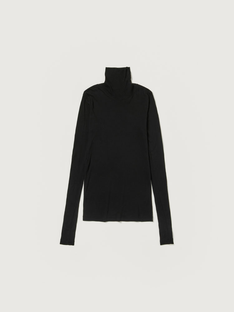 SUPER HIGH GAUGE SHEER RIB TURTLE NECK L/S TEE - AURALEE