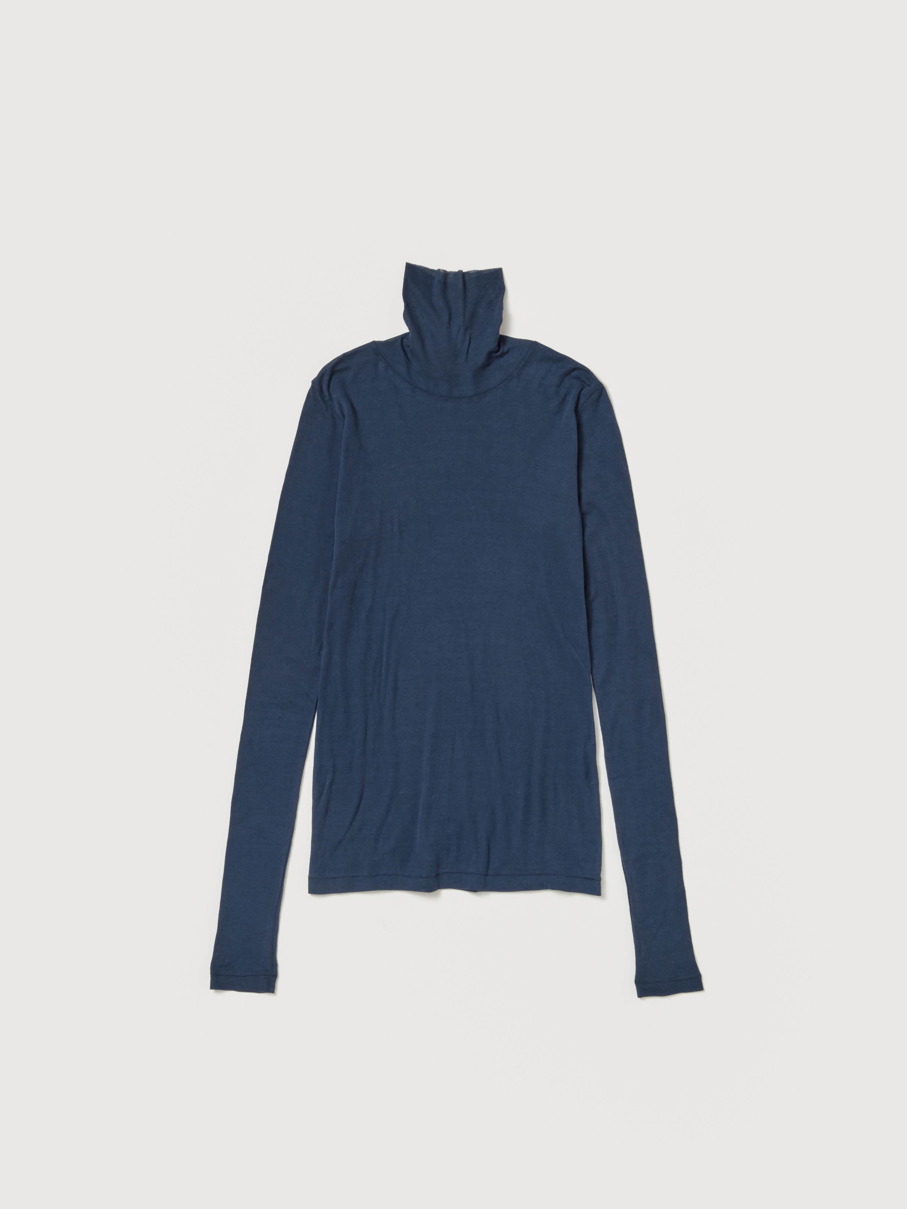 SUPER HIGH GAUGE SHEER RIB TURTLE NECK L/S TEE 詳細画像 NAVY 4
