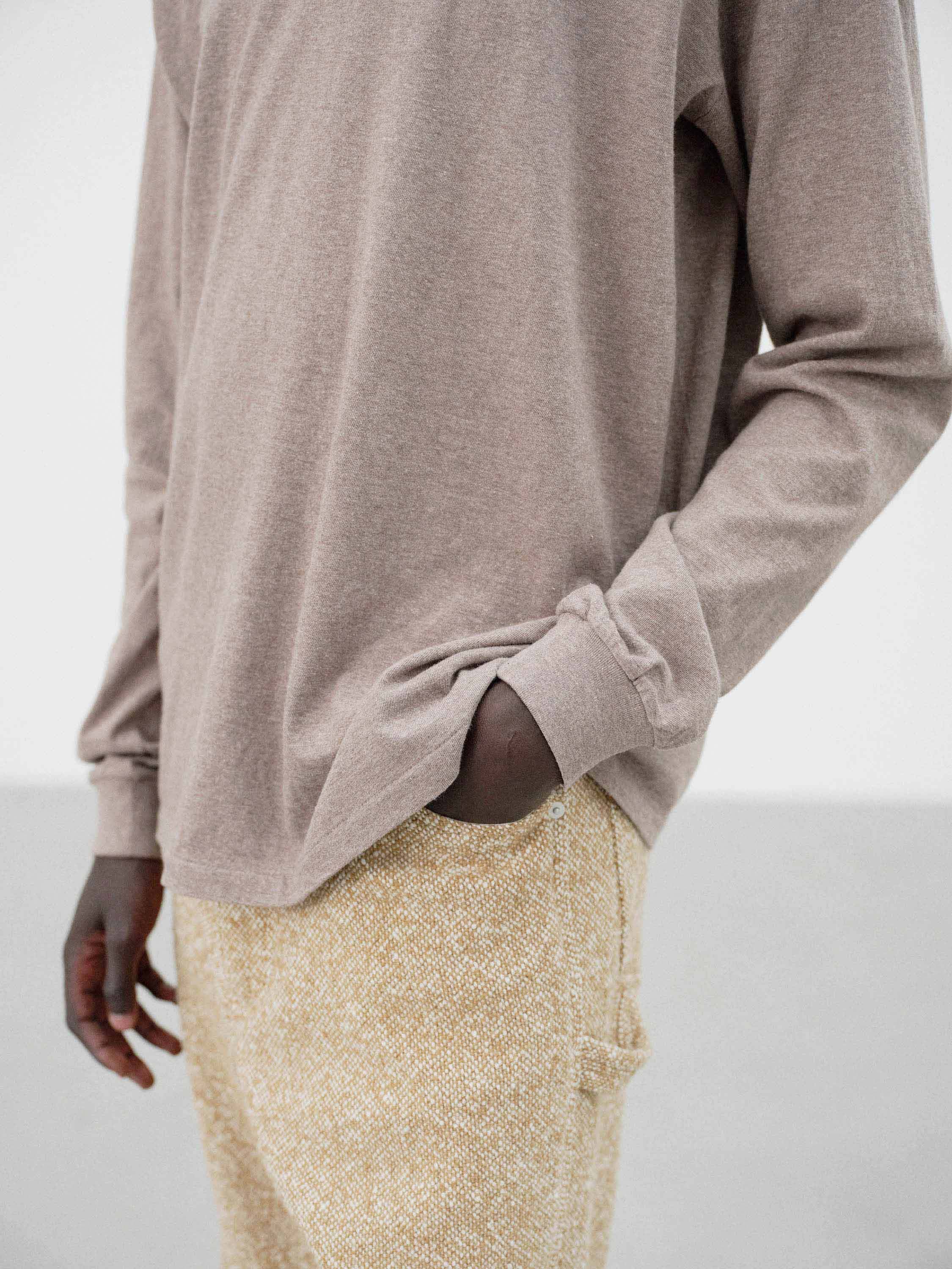 SEAMLESS L/S TEE 詳細画像 TOP BROWN 3