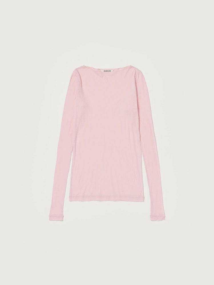 トップス auralee ORGANIC COTTON  BOAT NECK  TEE Namu Shop - Auralee Organic Cotton High Gauge Jersey Boat