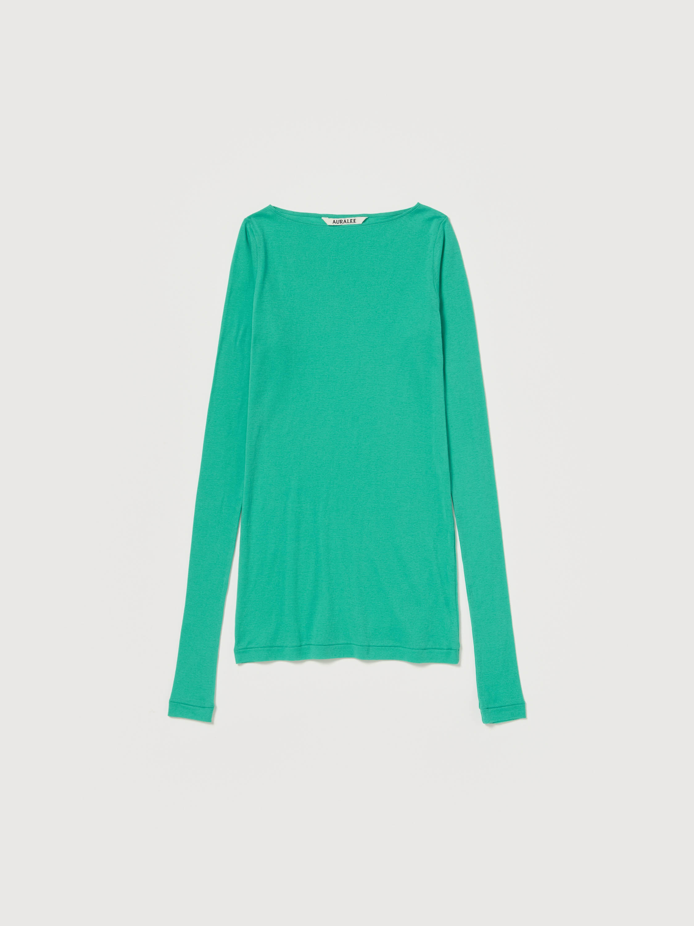 SUPER HIGH GAUGE SHEER RIB BOAT NECK L/S TEE 詳細画像 JADE GREEN 4