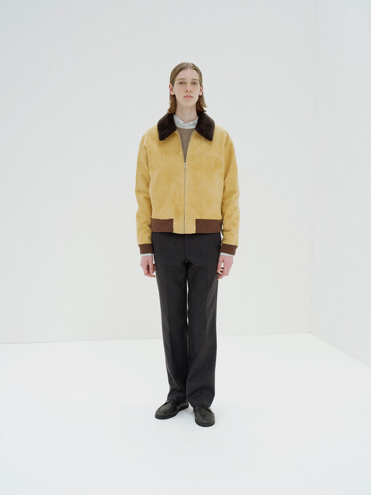 GOAT SUEDE ZIP BLOUSON