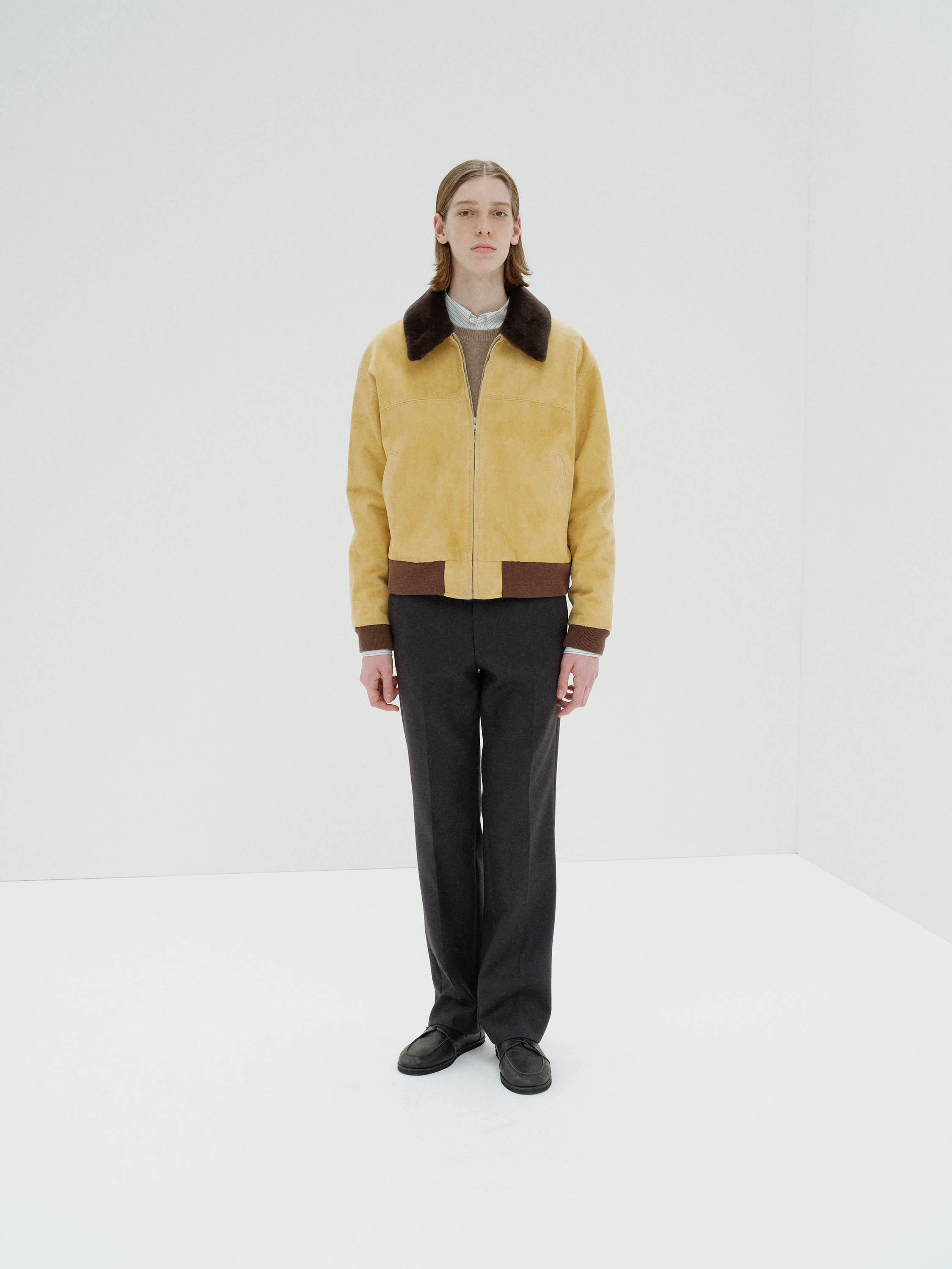 GOAT SUEDE ZIP BLOUSON 詳細画像 DUSTY YELLOW 1