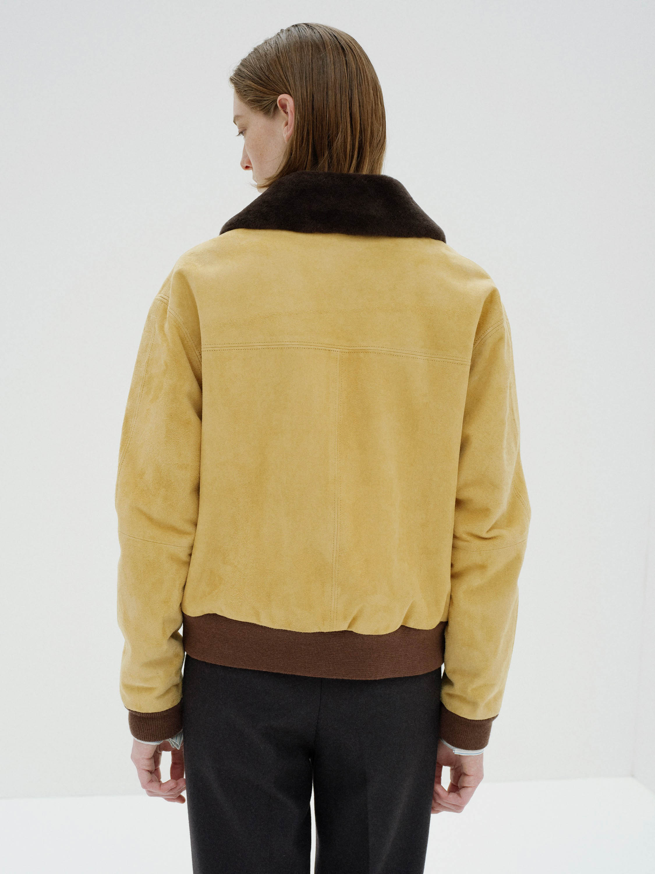 GOAT SUEDE ZIP BLOUSON 詳細画像 DUSTY YELLOW 5