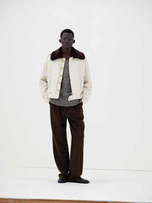 WASHED FINX COTTON GABARDINE FLIGHT BLOUSON