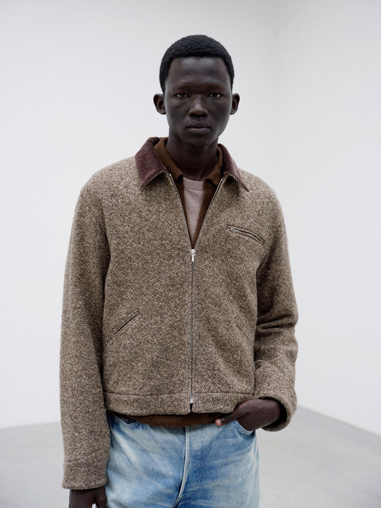 ジャケット・アウター AURALEE HOMESPUN SUMMER TWEED BLOUSON HOMESPUN TWEED ZIP BLOUSON - AURALEE Official Website