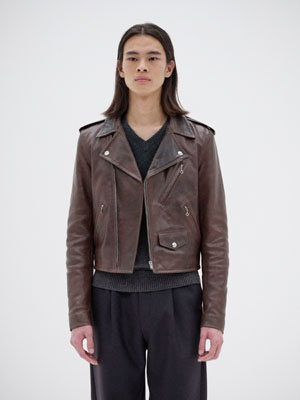 HEAVY LAMB LEATHER RIDERS JACKET