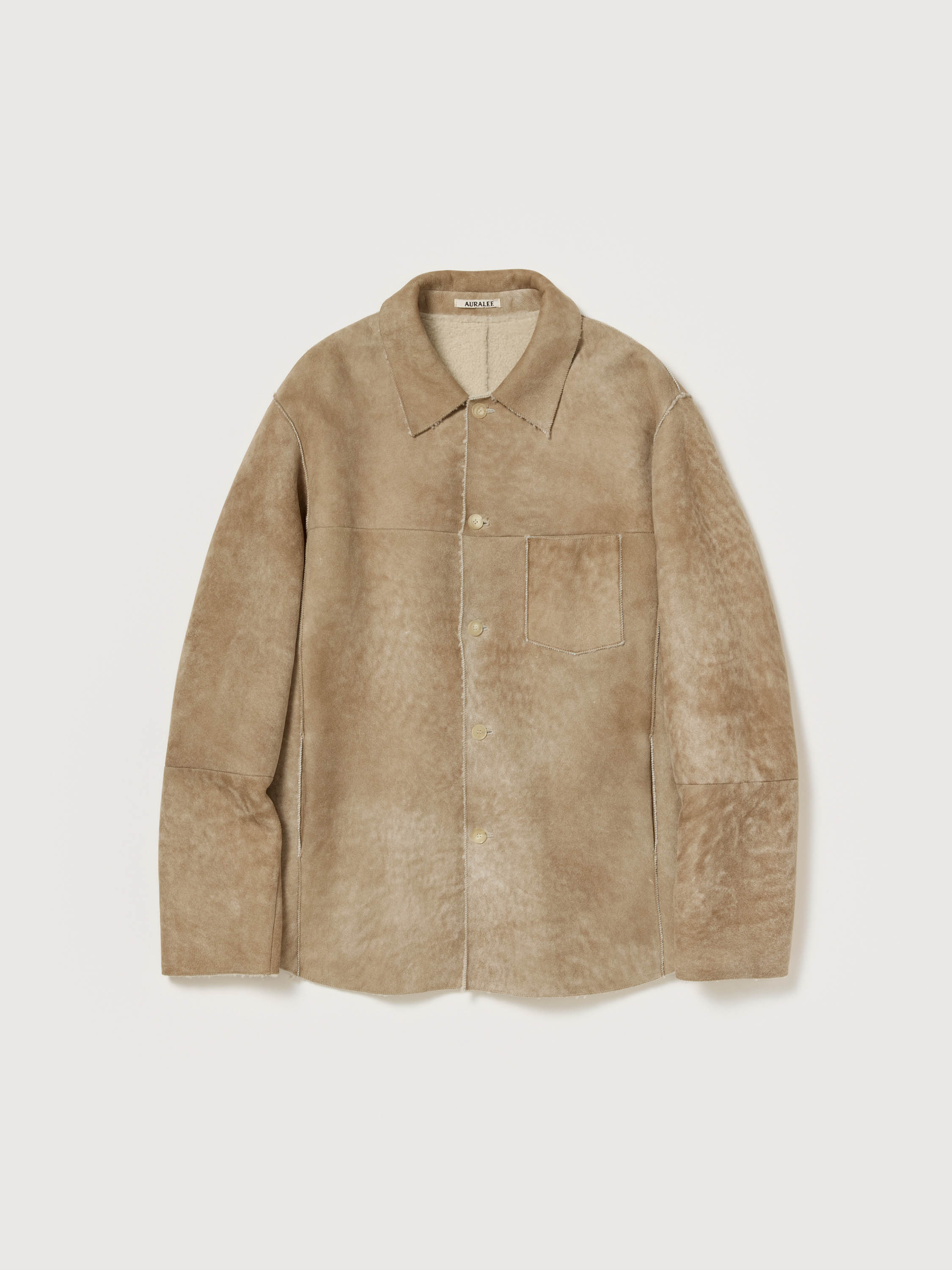 MERINO MOUTON SHIRT BLOUSON 詳細画像 BEIGE 1