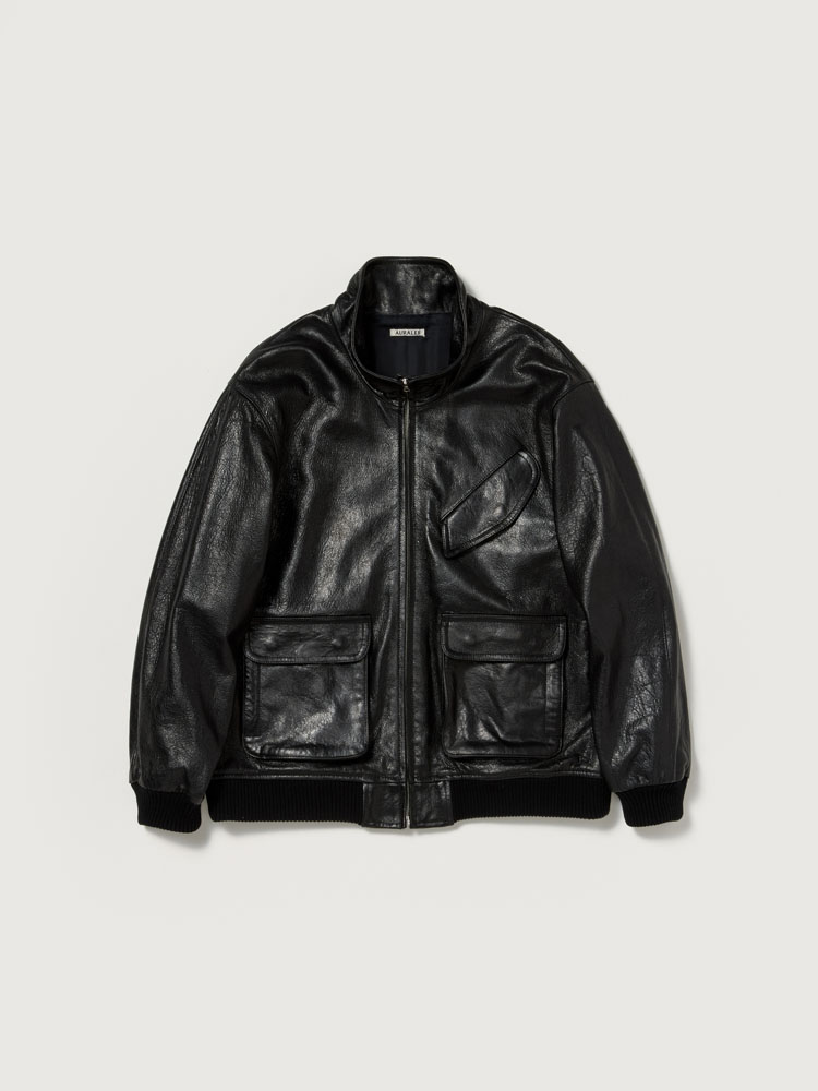 LAMB LEATHER ZIP BLOUSON