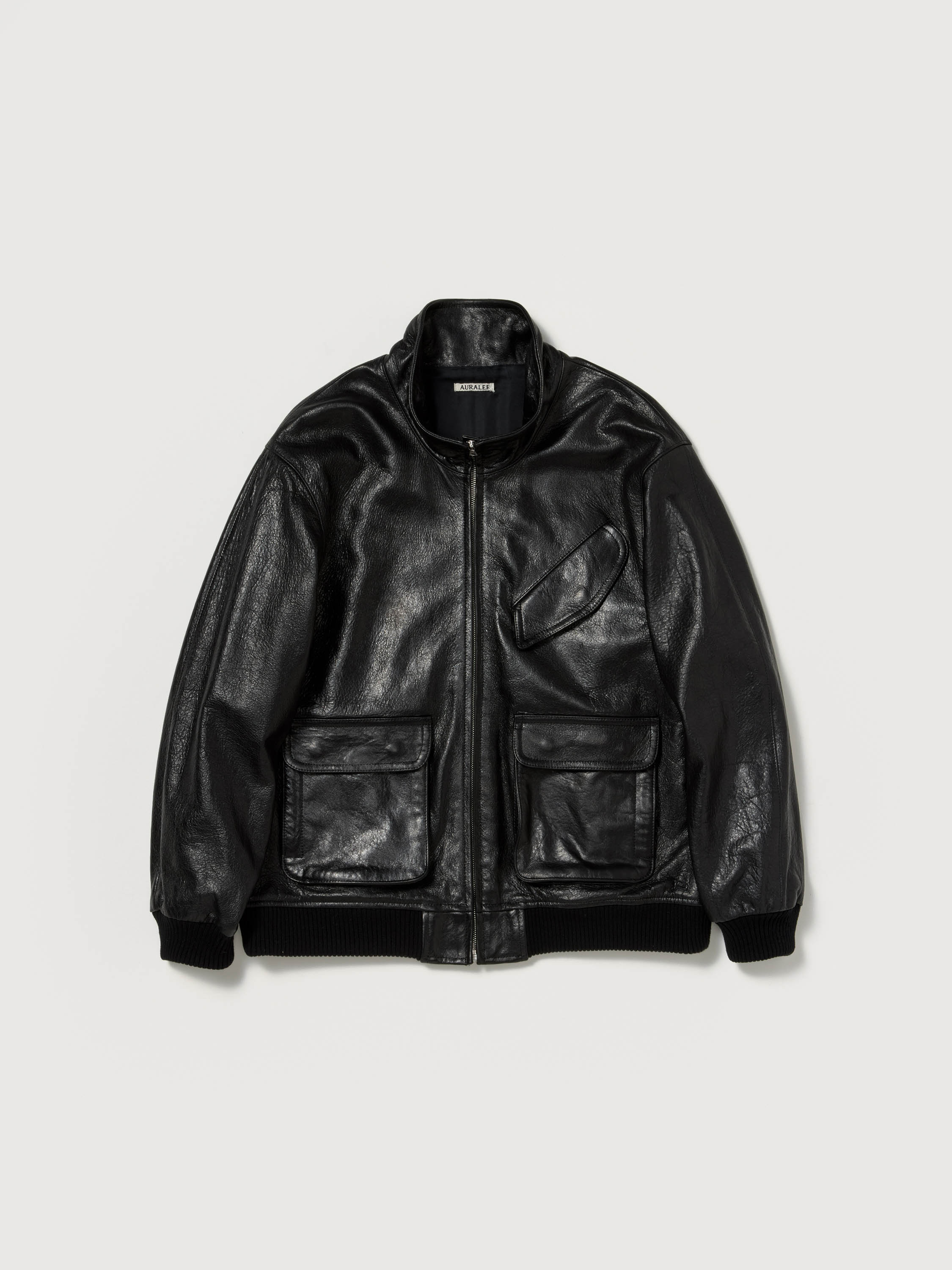 LAMB LEATHER ZIP BLOUSON 詳細画像 BLACK 7