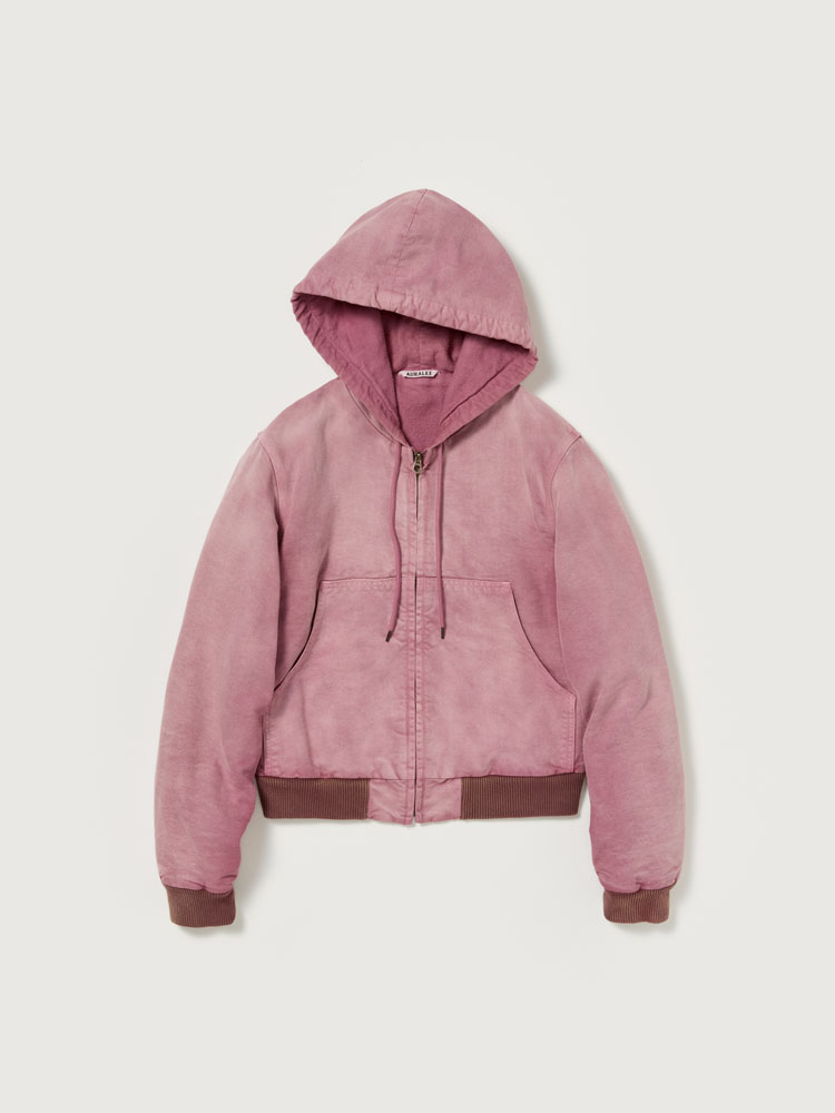 PRODUCT DYED ORGANIC COTTON DUCK SHORT ZIP PARKA - AURALEE