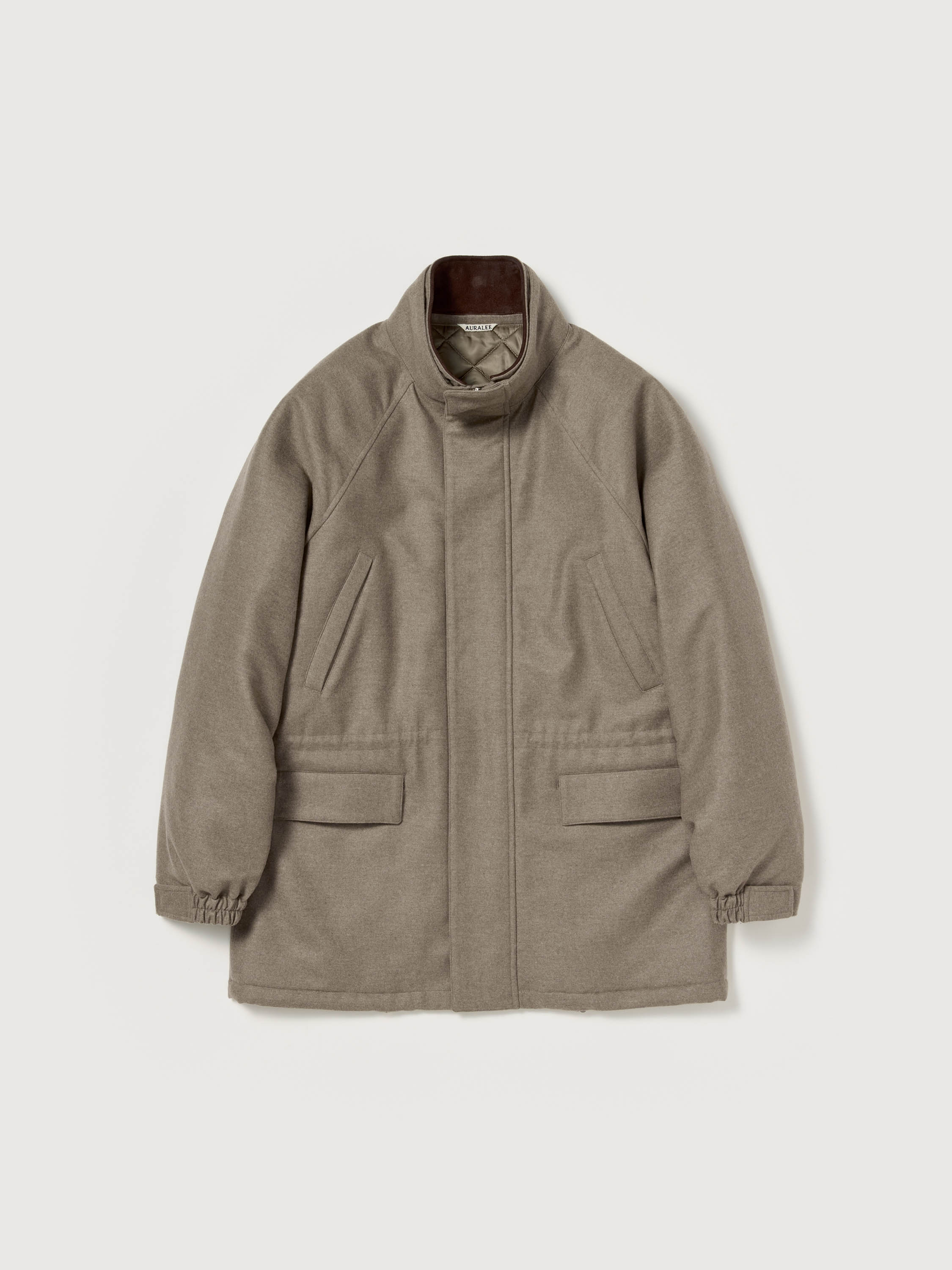 WOOL FULLING FLANNEL PADDED OVER BLOUSON 詳細画像 TOP BROWN 6