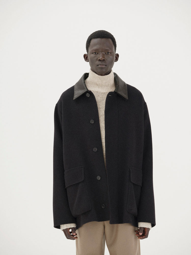 CASHMERE MELTON HAND SEWN BLOUSON - AURALEE Official Website