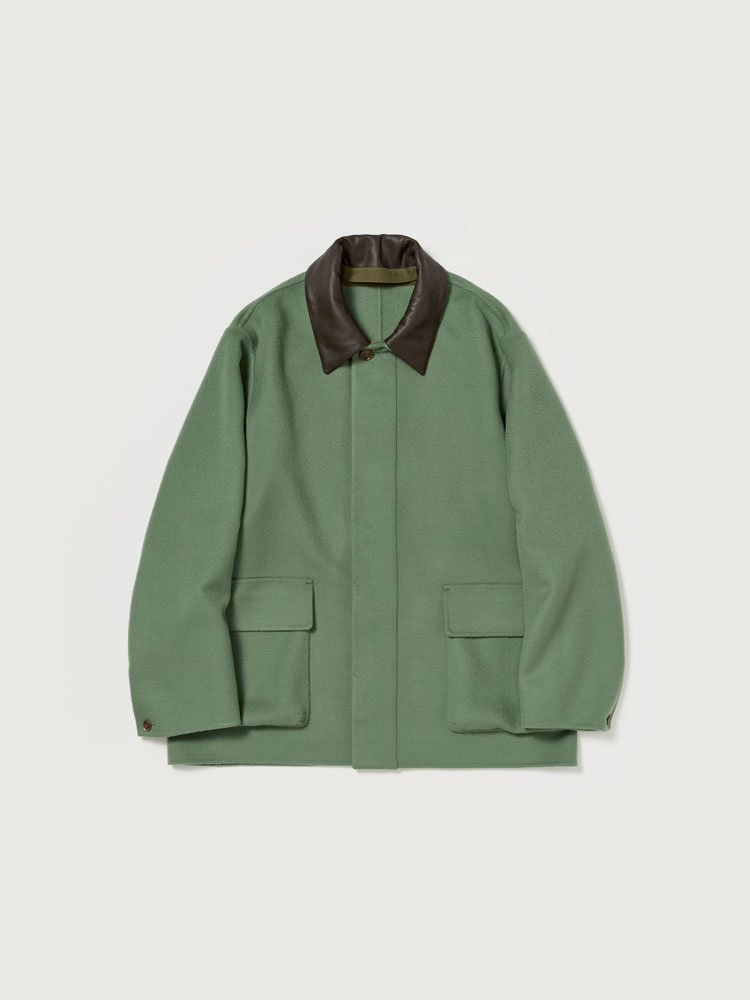 CASHMERE MELTON HAND SEWN BLOUSON - AURALEE Official Website