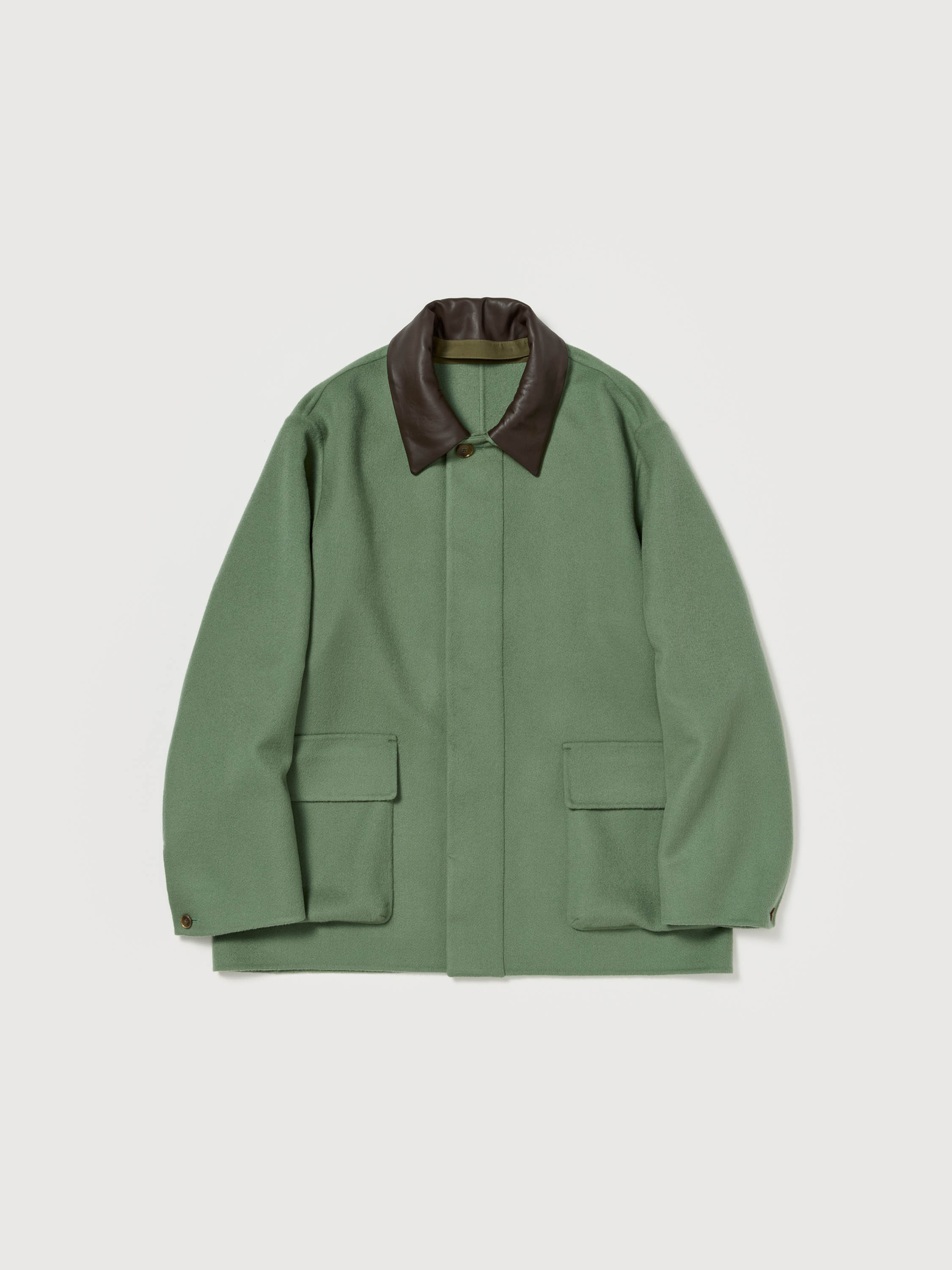 CASHMERE MELTON HAND SEWN BLOUSON 詳細画像 OLIVE 1