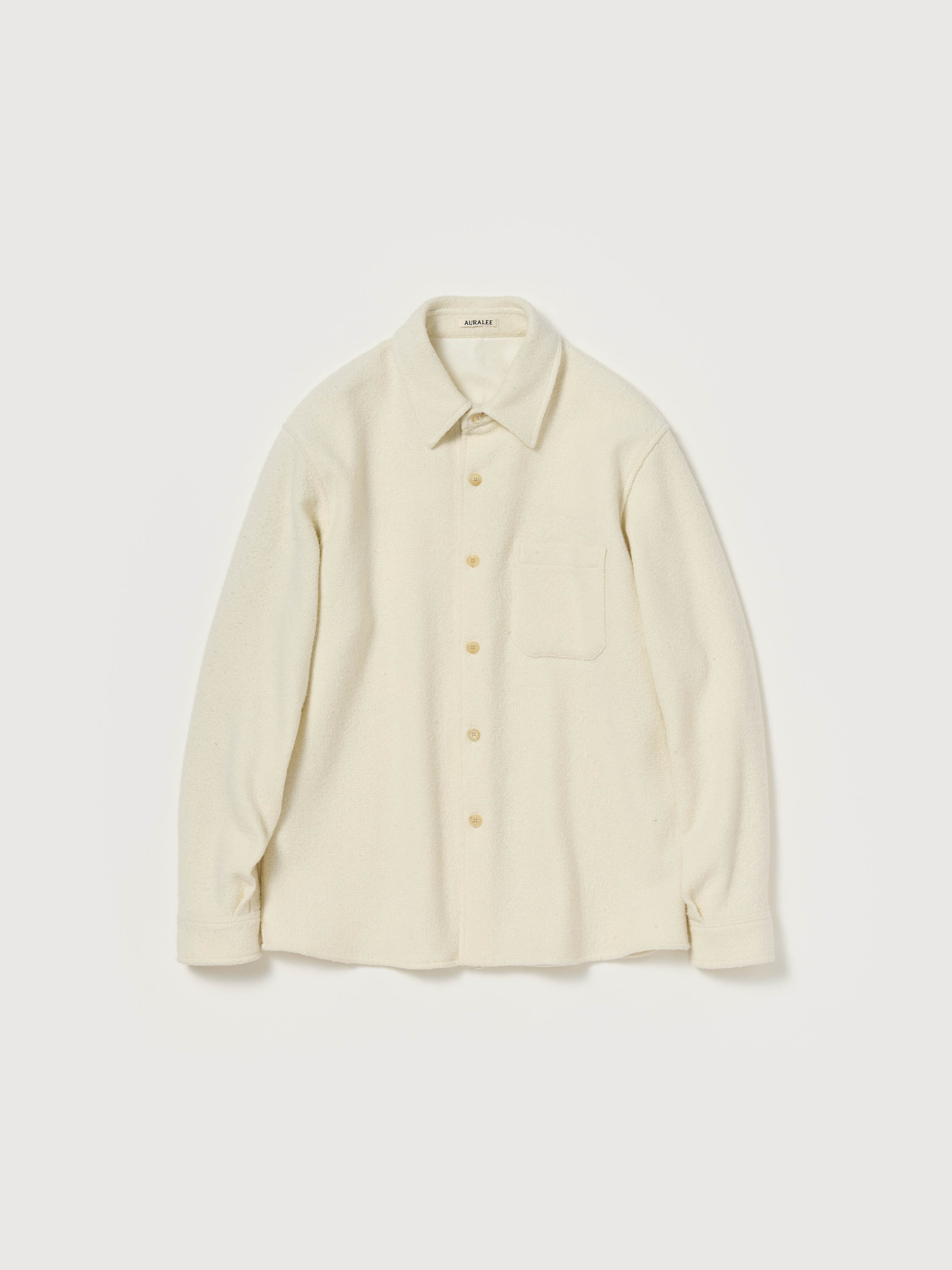 トップス AURALEE SPUN TWEED SHIRTS BLOUSON 5 HOMESPUN TWEED SHIRT BLOUSON - AURALEE Official Website