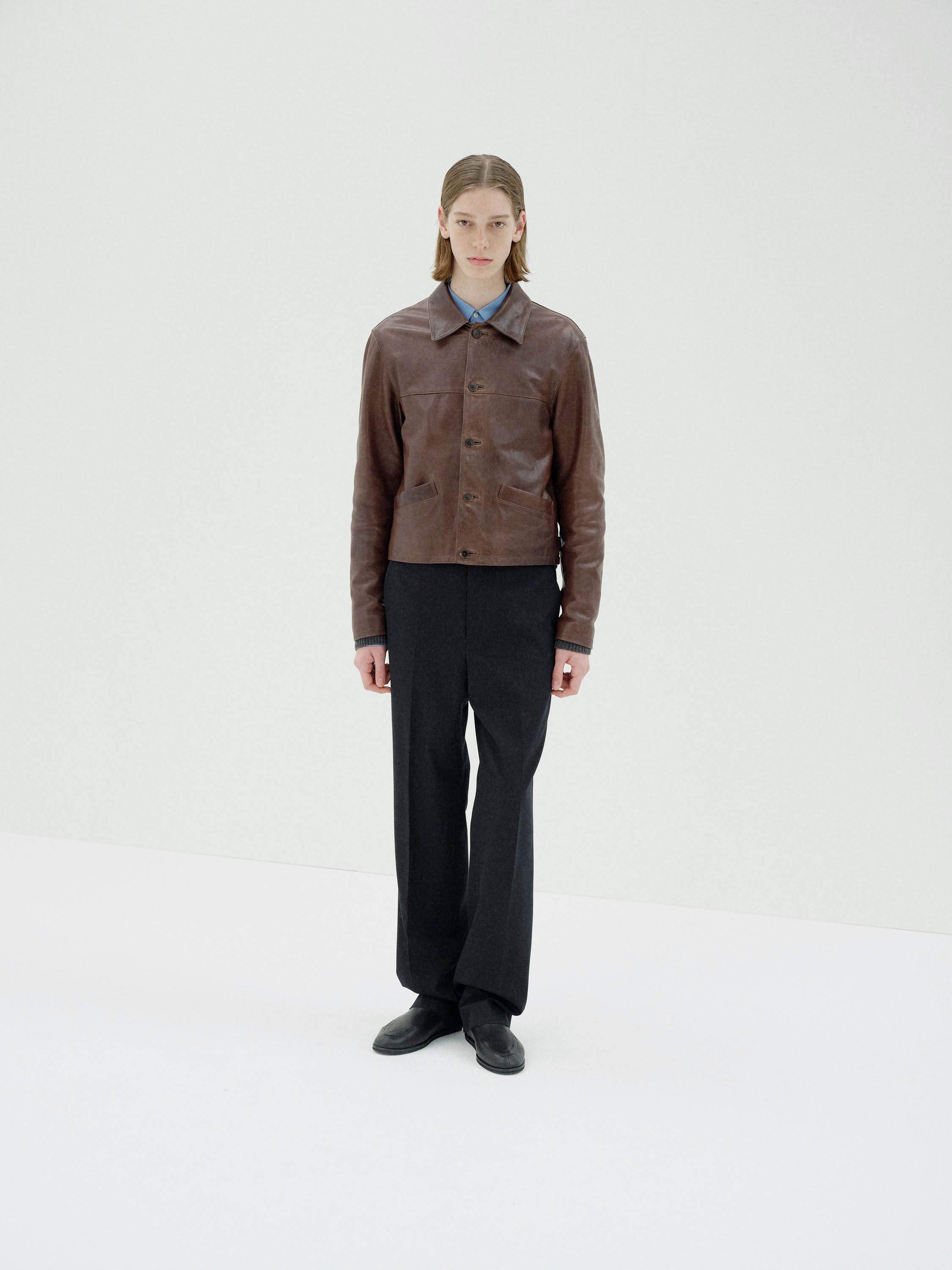 HEAVY LAMB LEATHER BLOUSON 詳細画像 DARK BROWN 1