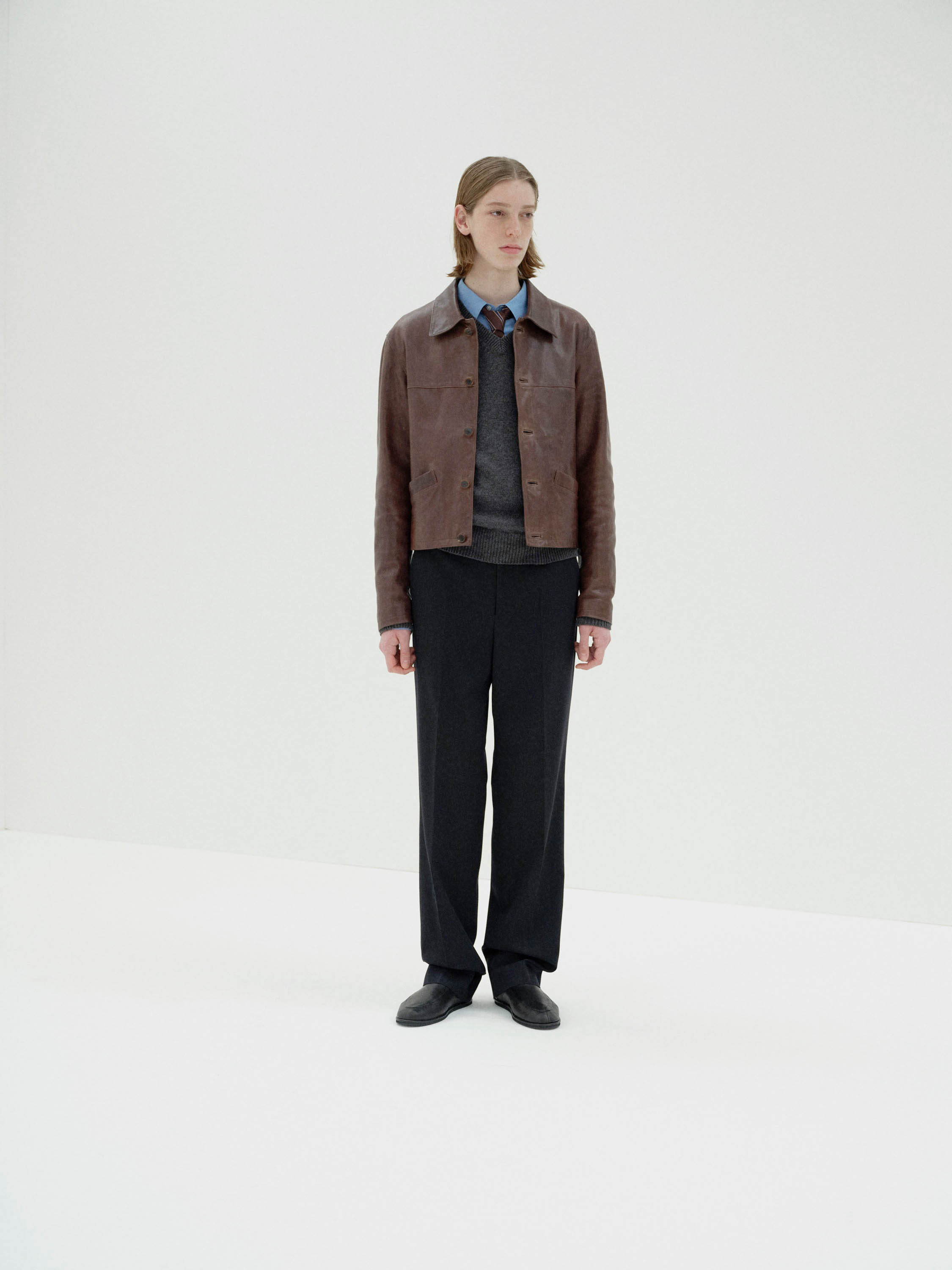 HEAVY LAMB LEATHER BLOUSON 詳細画像 DARK BROWN 3