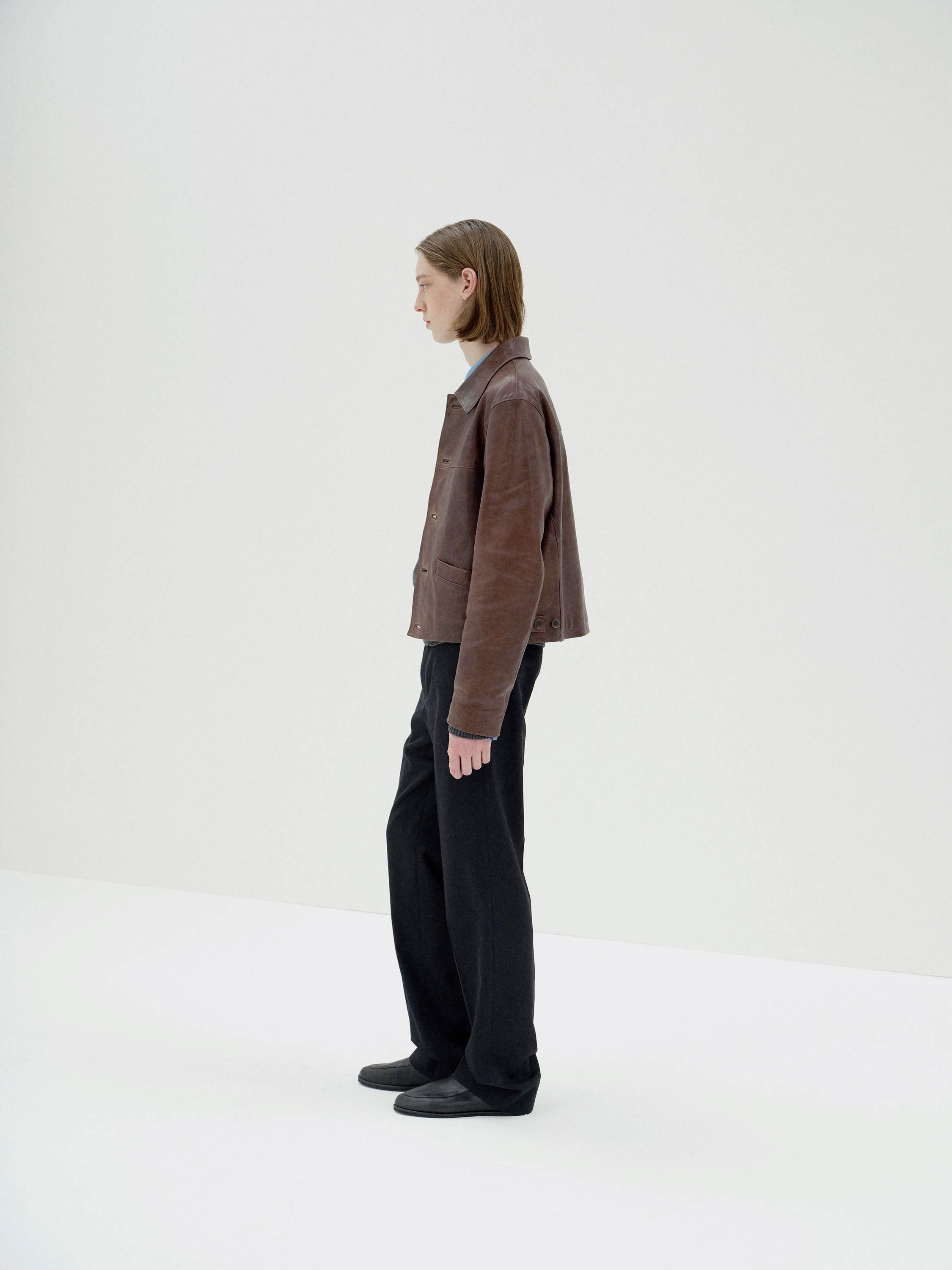 HEAVY LAMB LEATHER BLOUSON 詳細画像 DARK BROWN 4