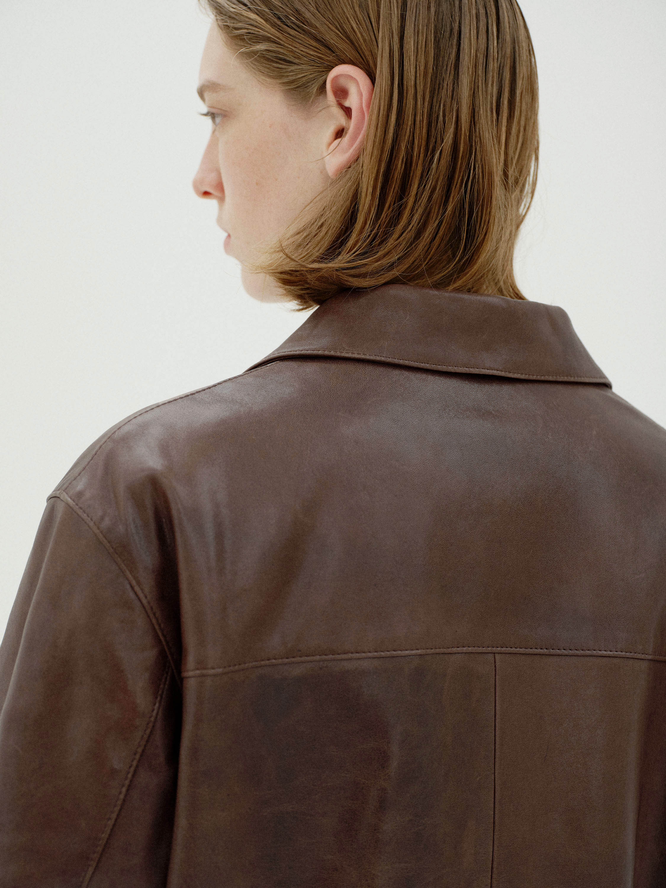 HEAVY LAMB LEATHER BLOUSON 詳細画像 DARK BROWN 5