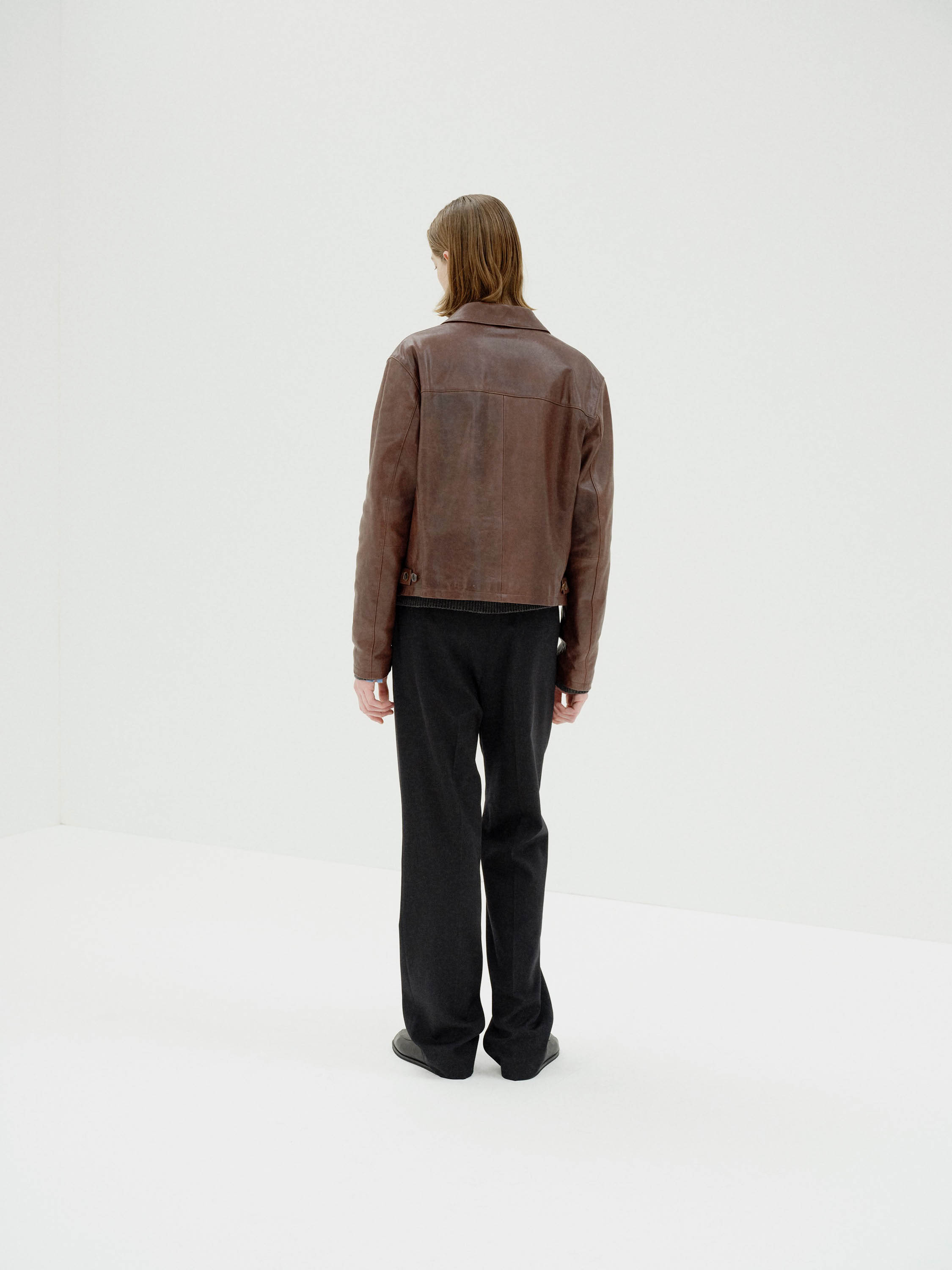 HEAVY LAMB LEATHER BLOUSON 詳細画像 DARK BROWN 6